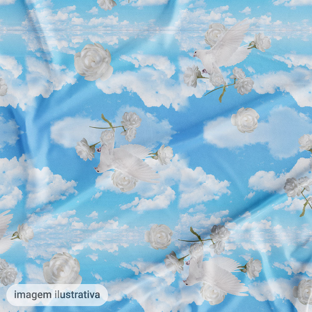 Oxford Digital Pombas e Rosas Céu Azul