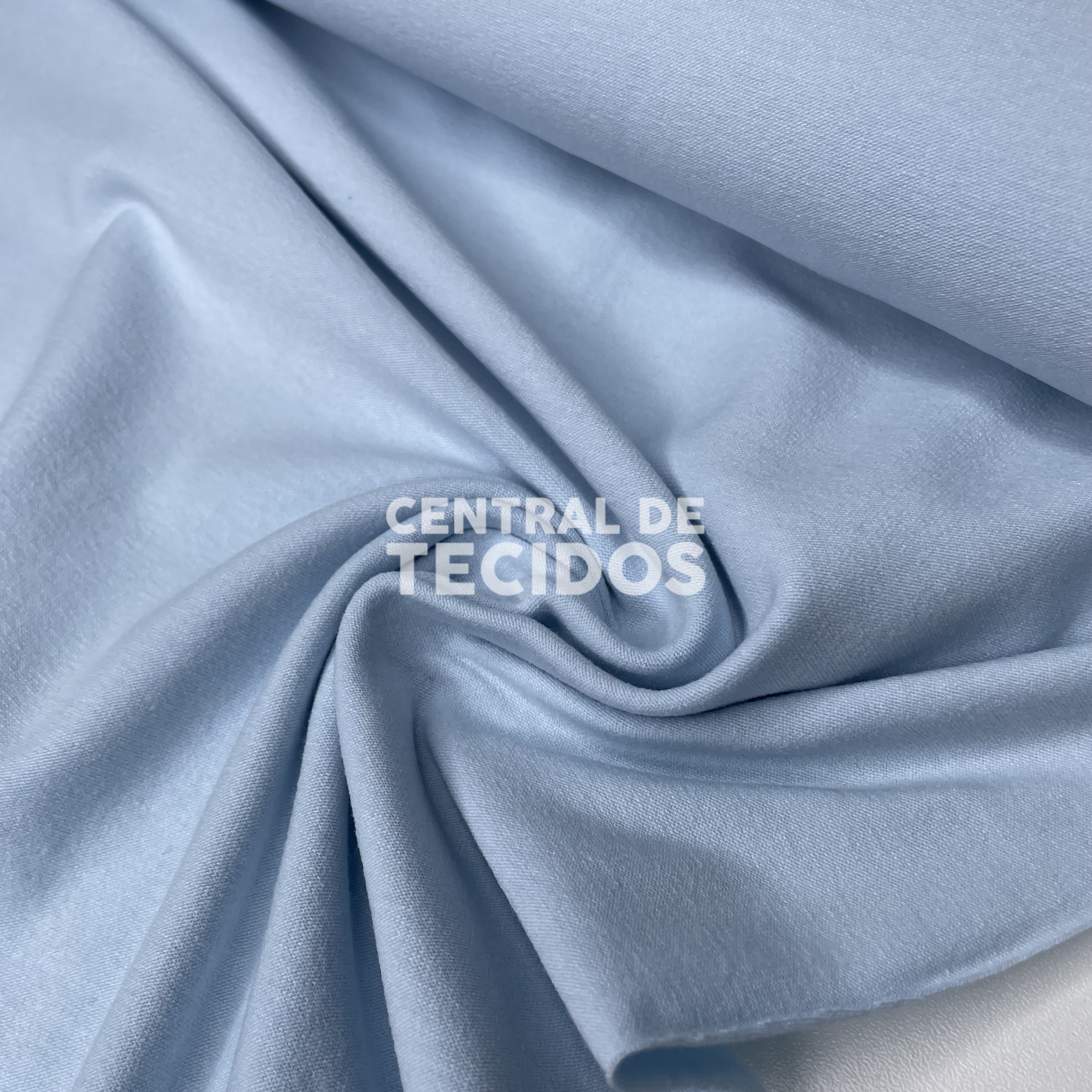 Malha Cotton Azul Bebê