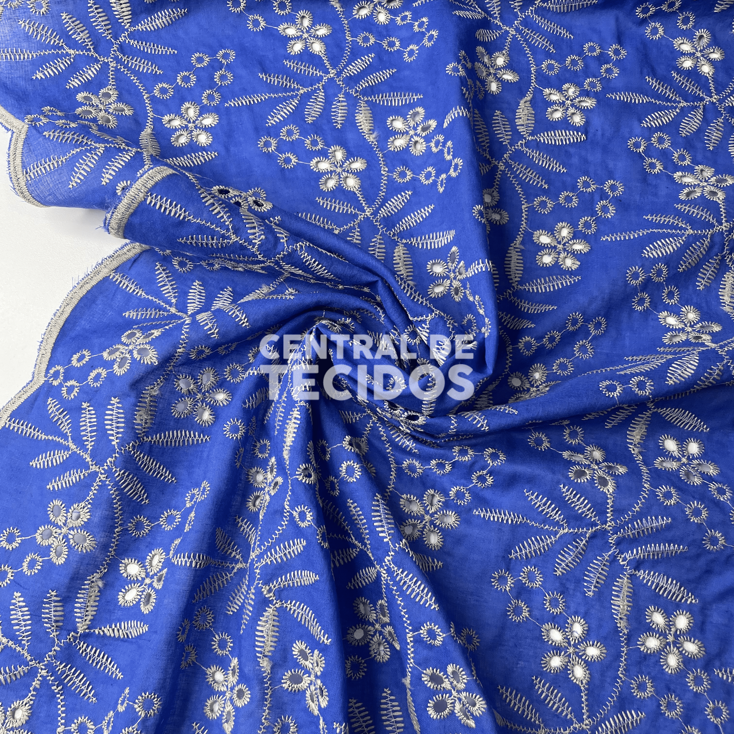 Laise Bordado Azul Royal