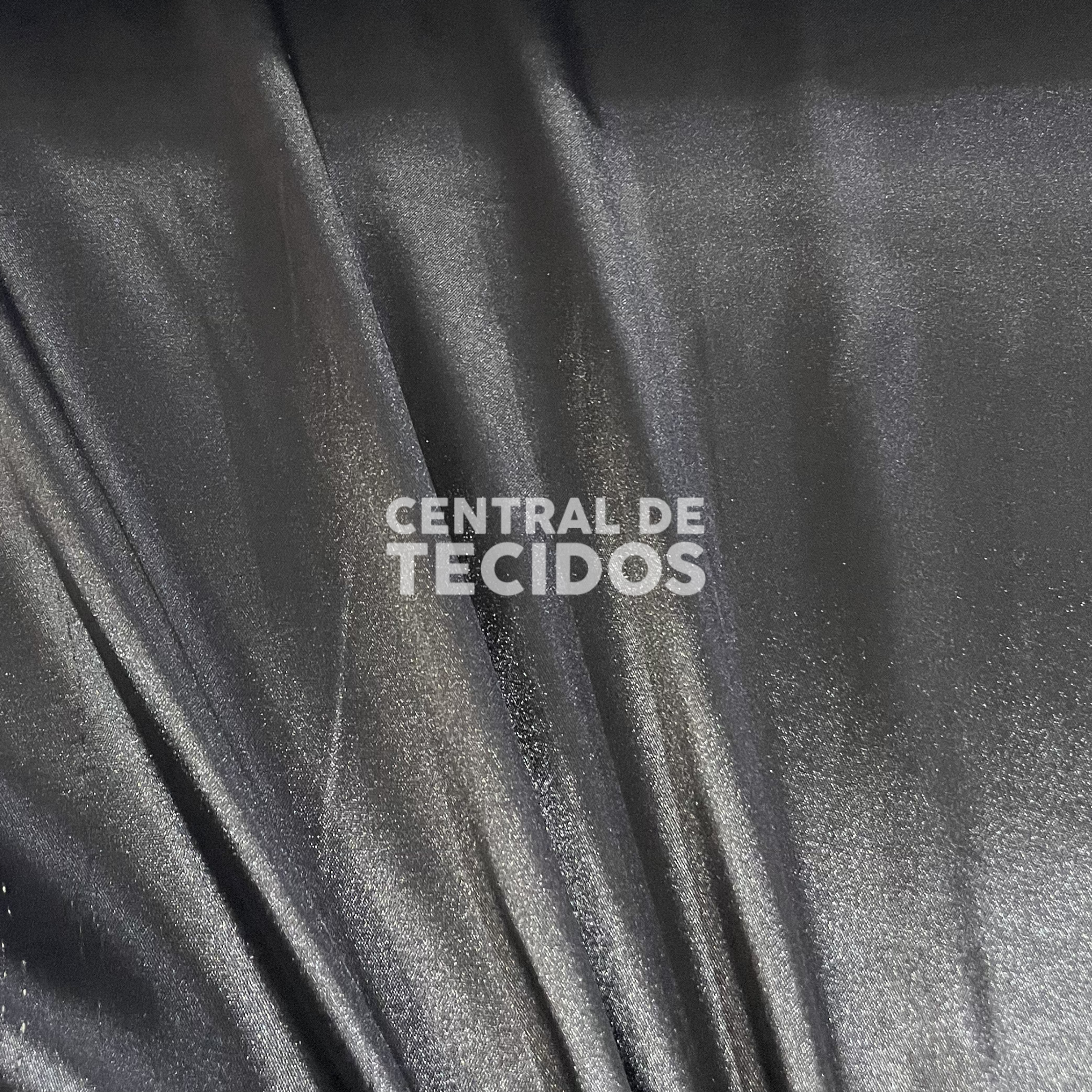 Cetim com Elastano Preto