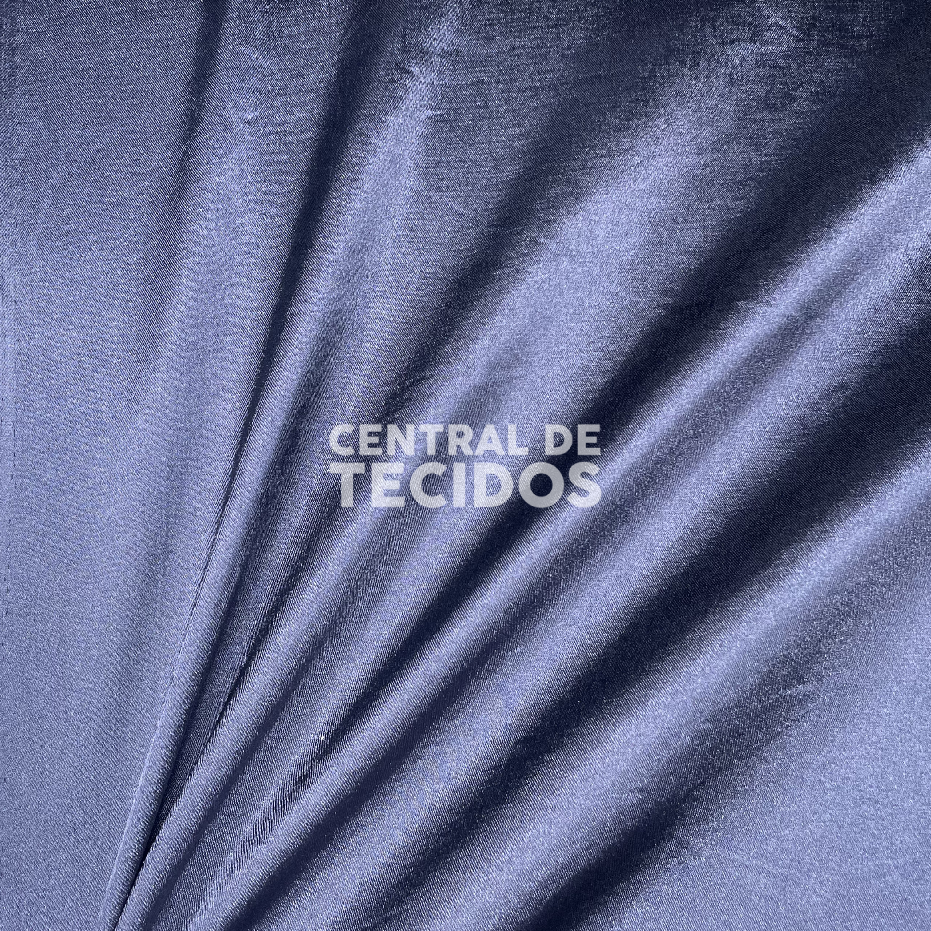 Cetim com Elastano Azul Petróleo