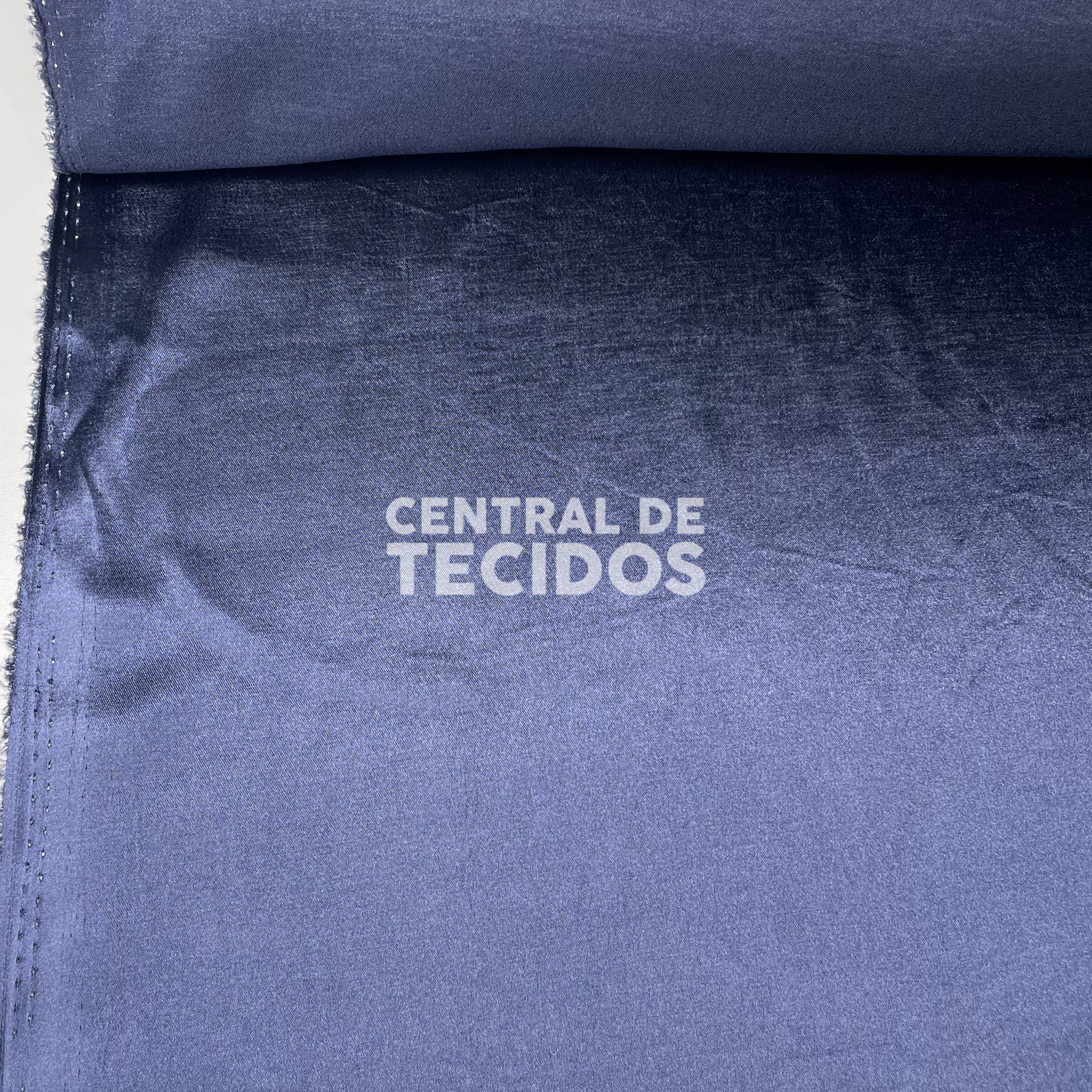Cetim com Elastano Azul Petróleo