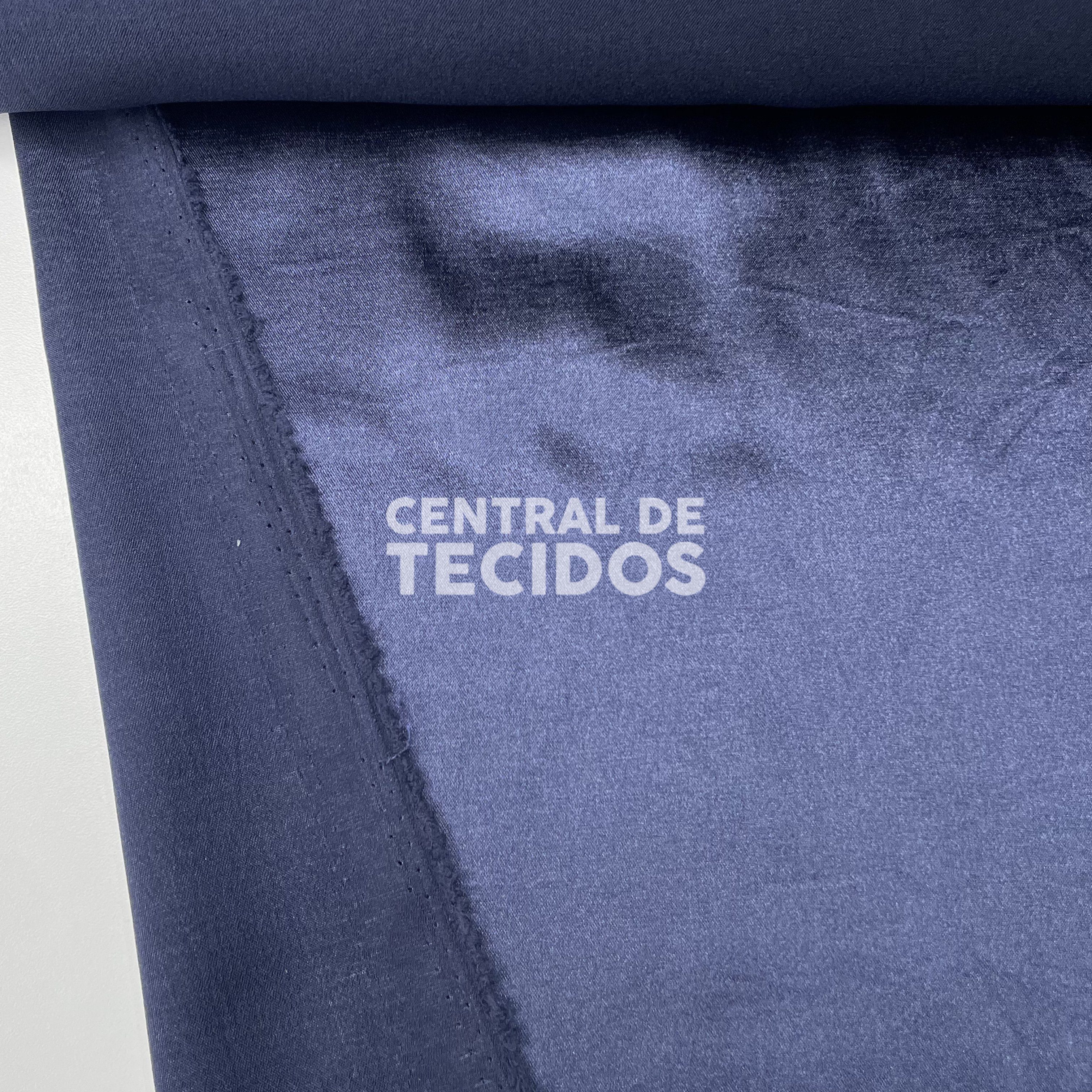 Cetim com Elastano Azul Petróleo