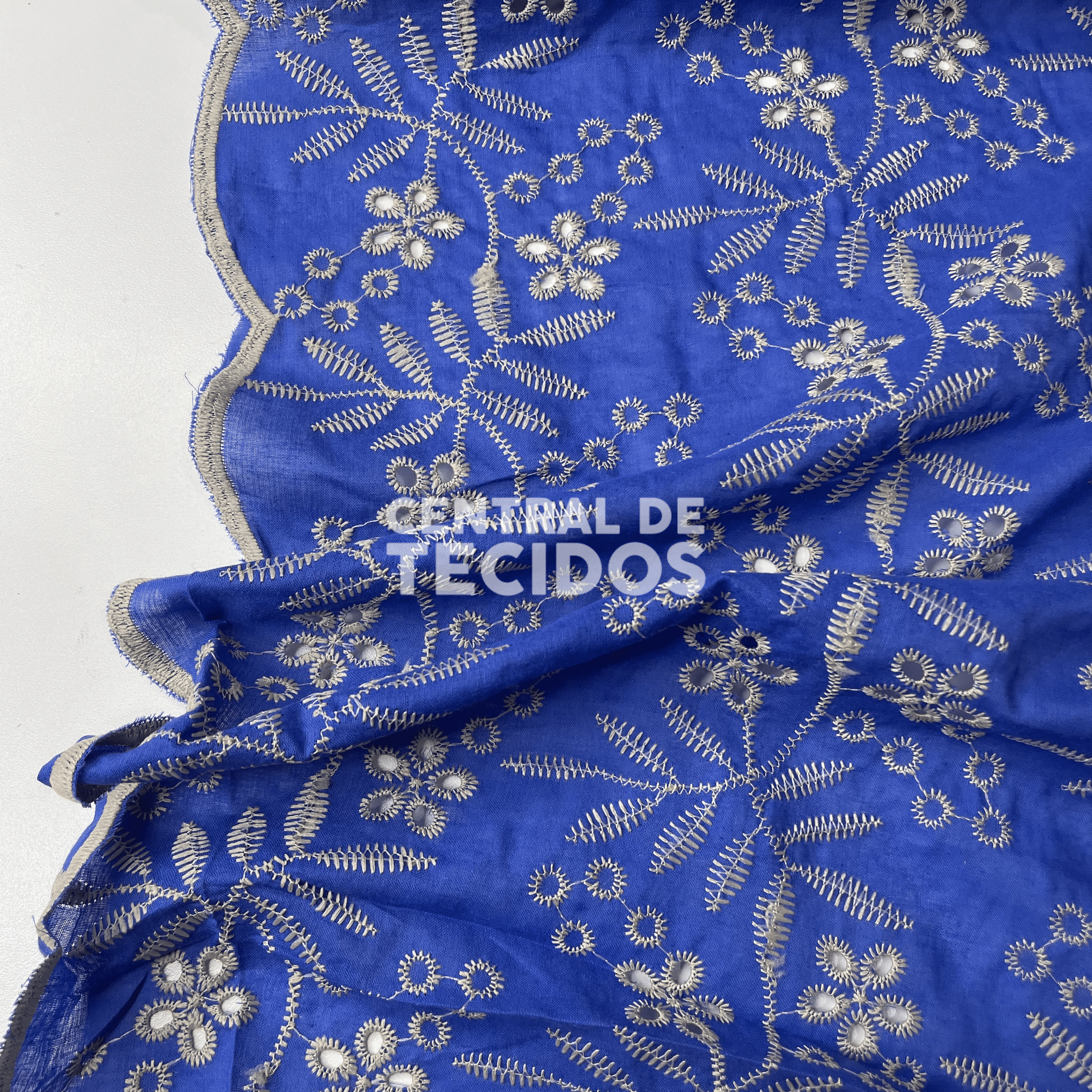 Laise Bordado Azul Royal