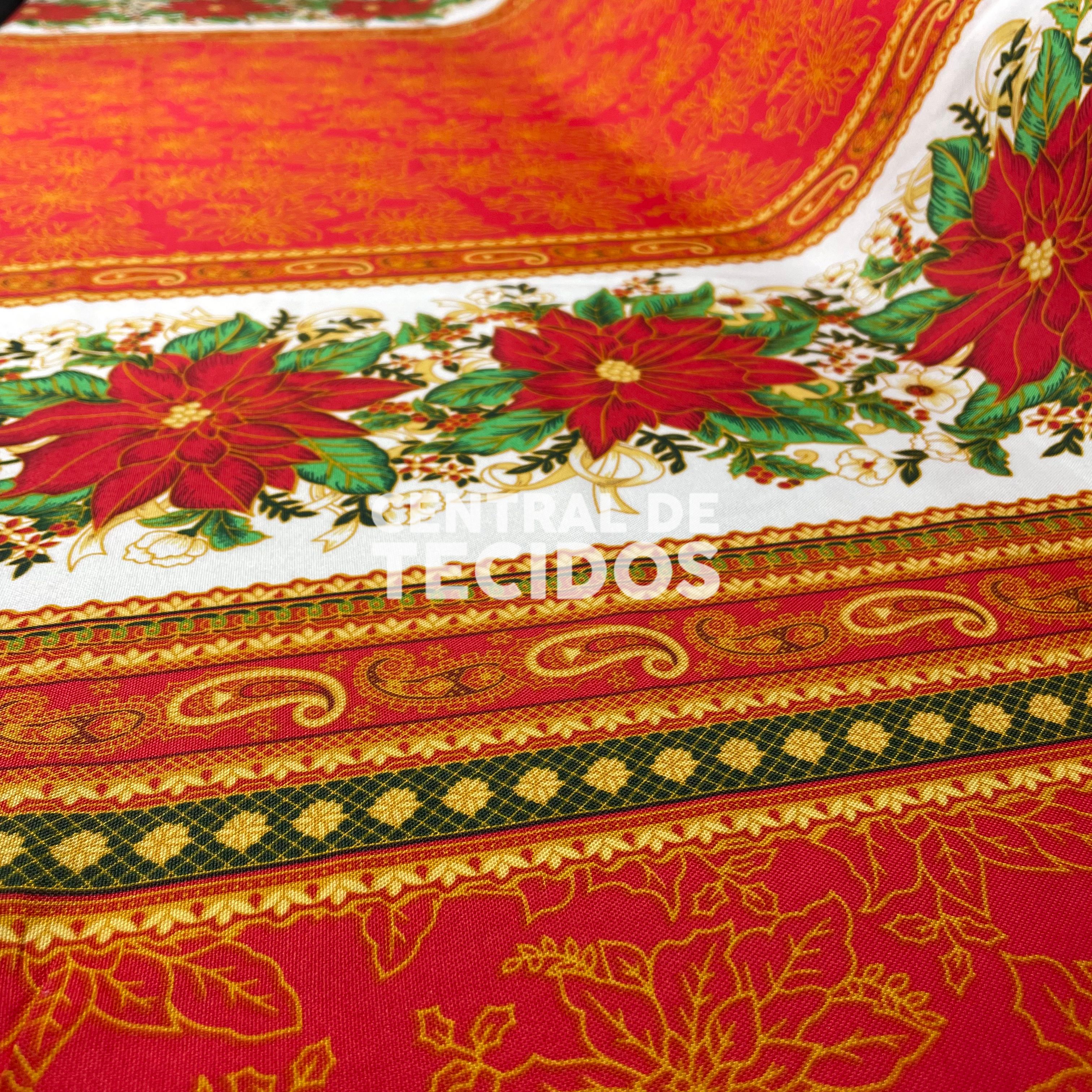 Oxford Natalino Natal Imperial Vermelho