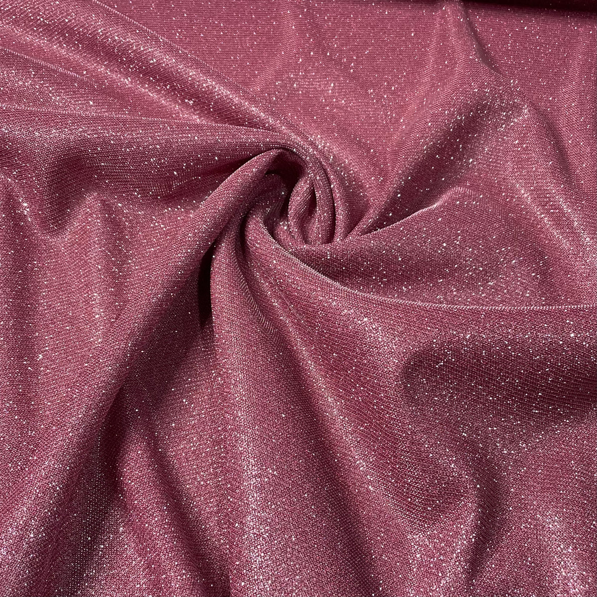 Malha Lurex Rosa Antigo