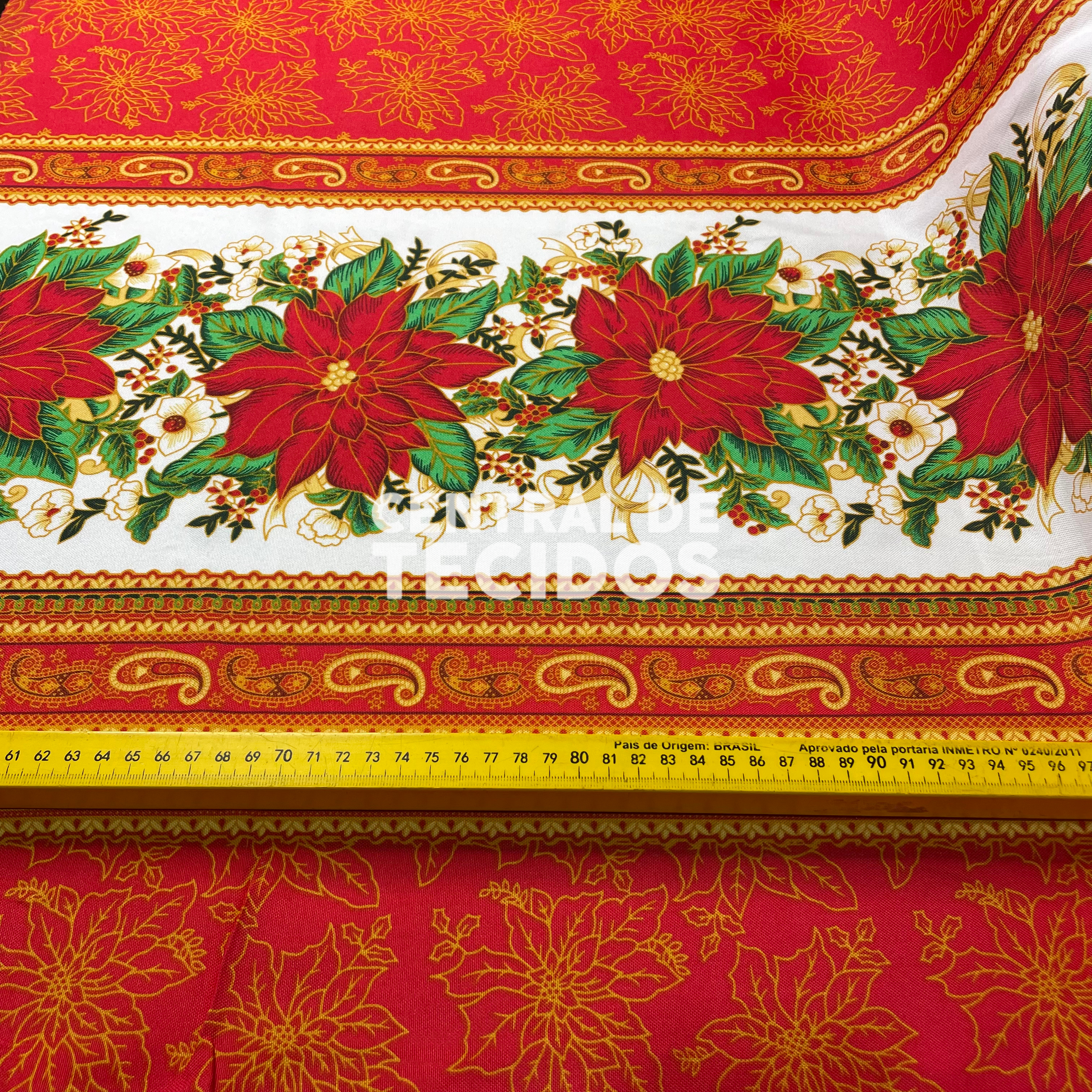 Oxford Natalino Natal Imperial Vermelho