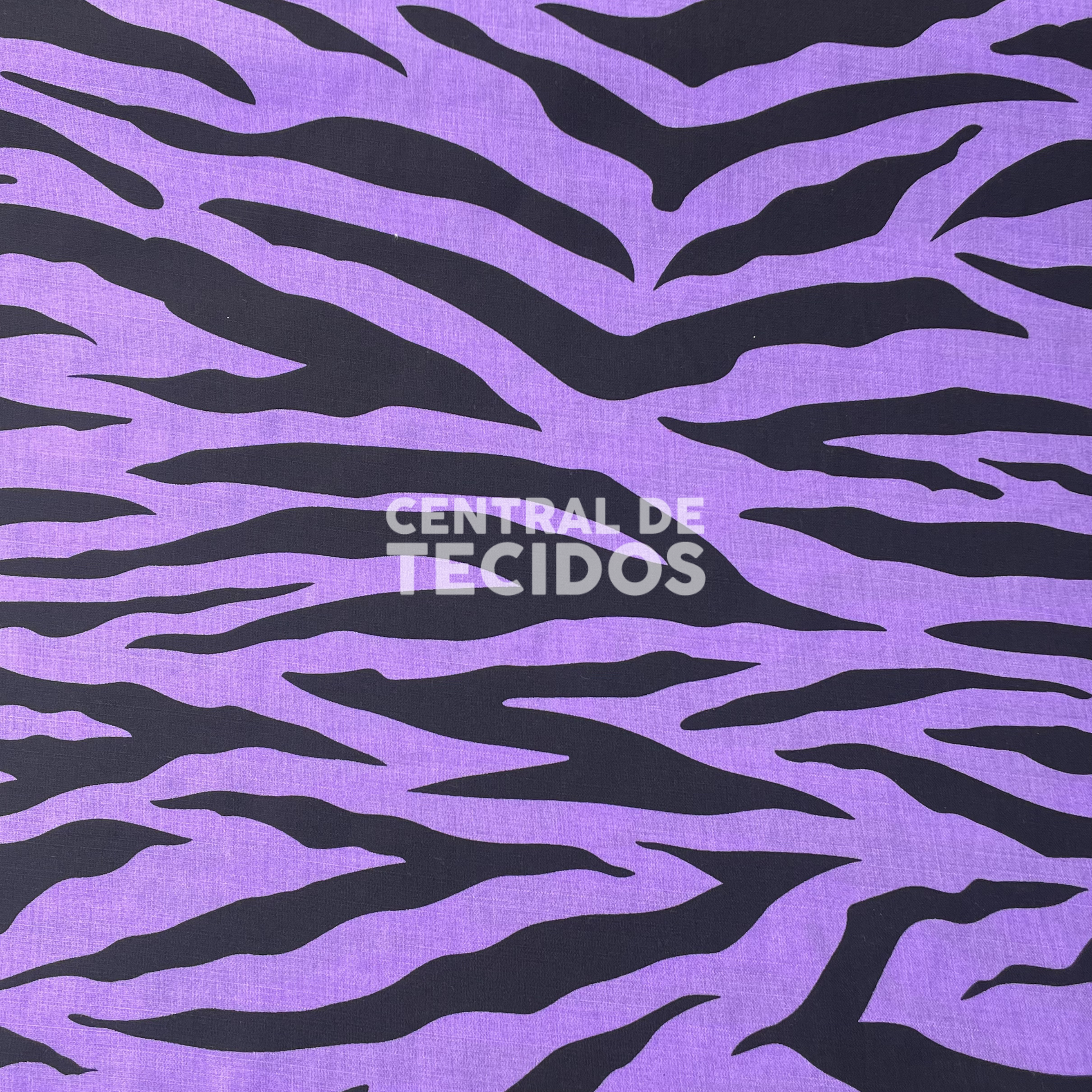 Tecido Santino Zebra Roxo