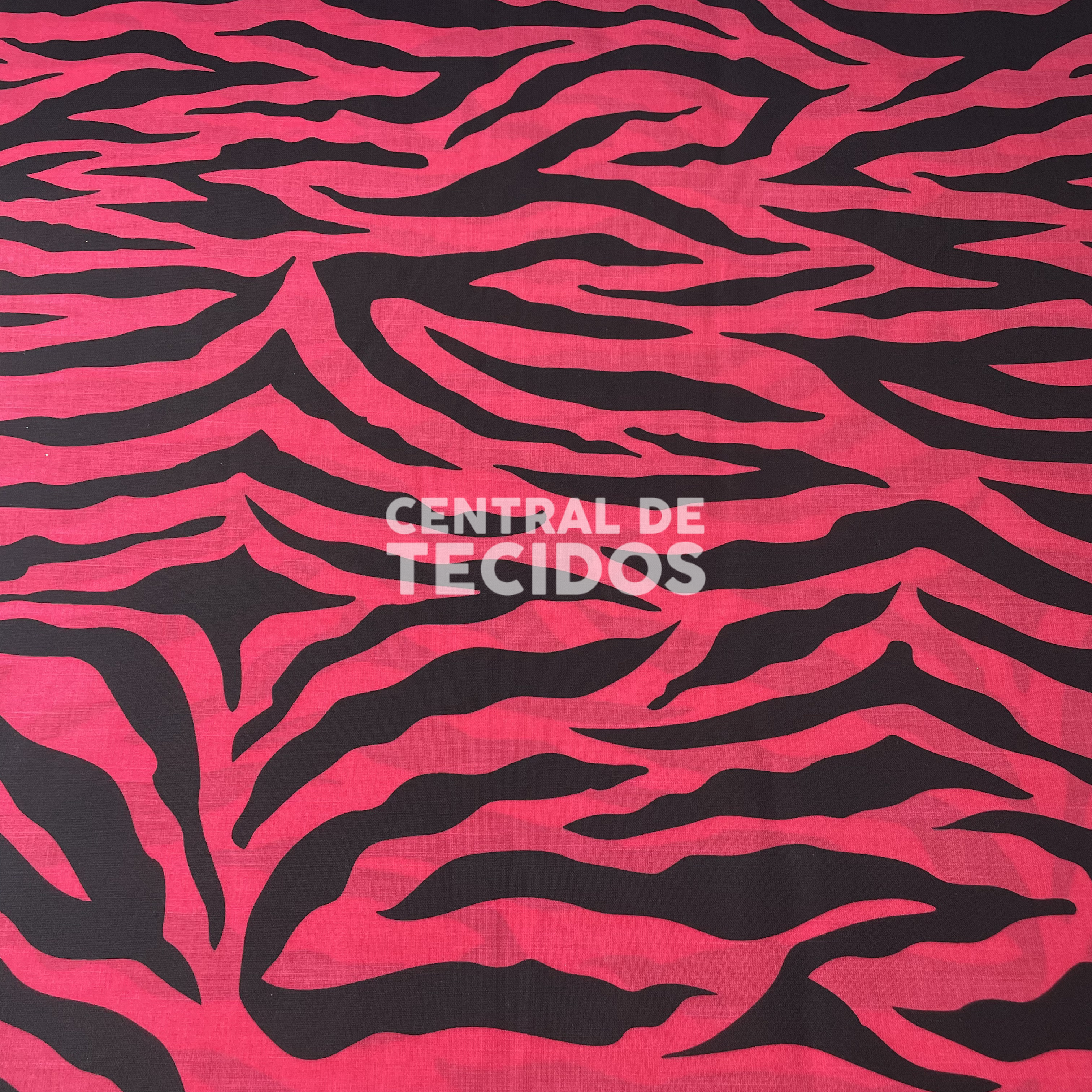 Tecido Santino Zebra Rosa