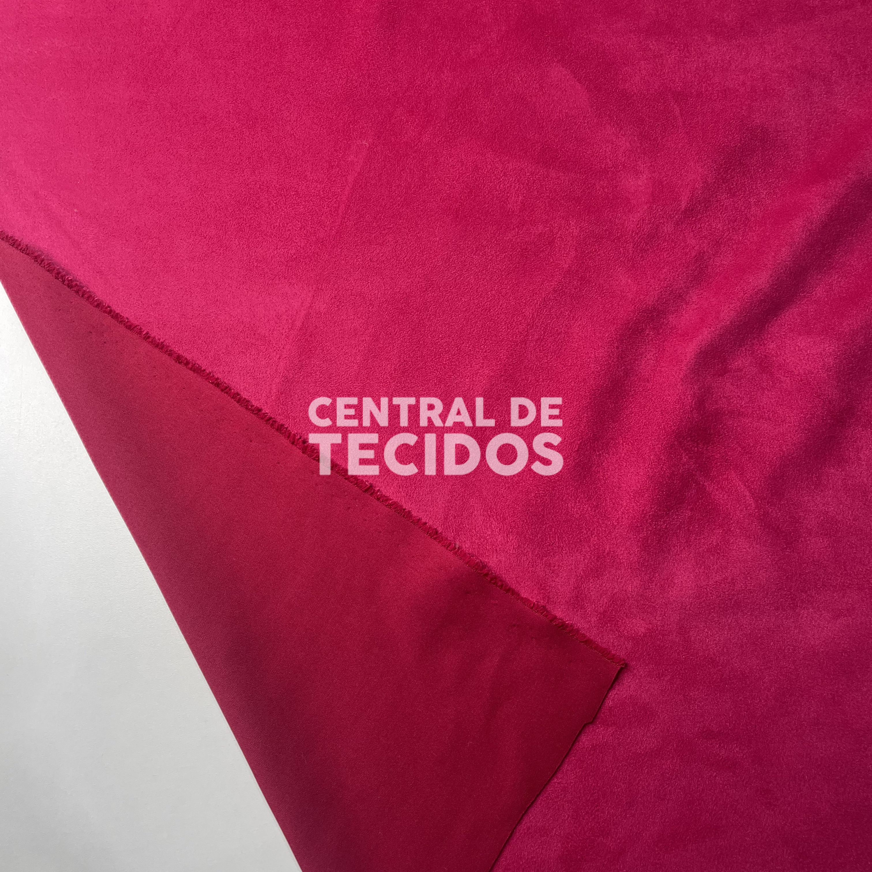 Malha Scuba Suede Rosa Pink