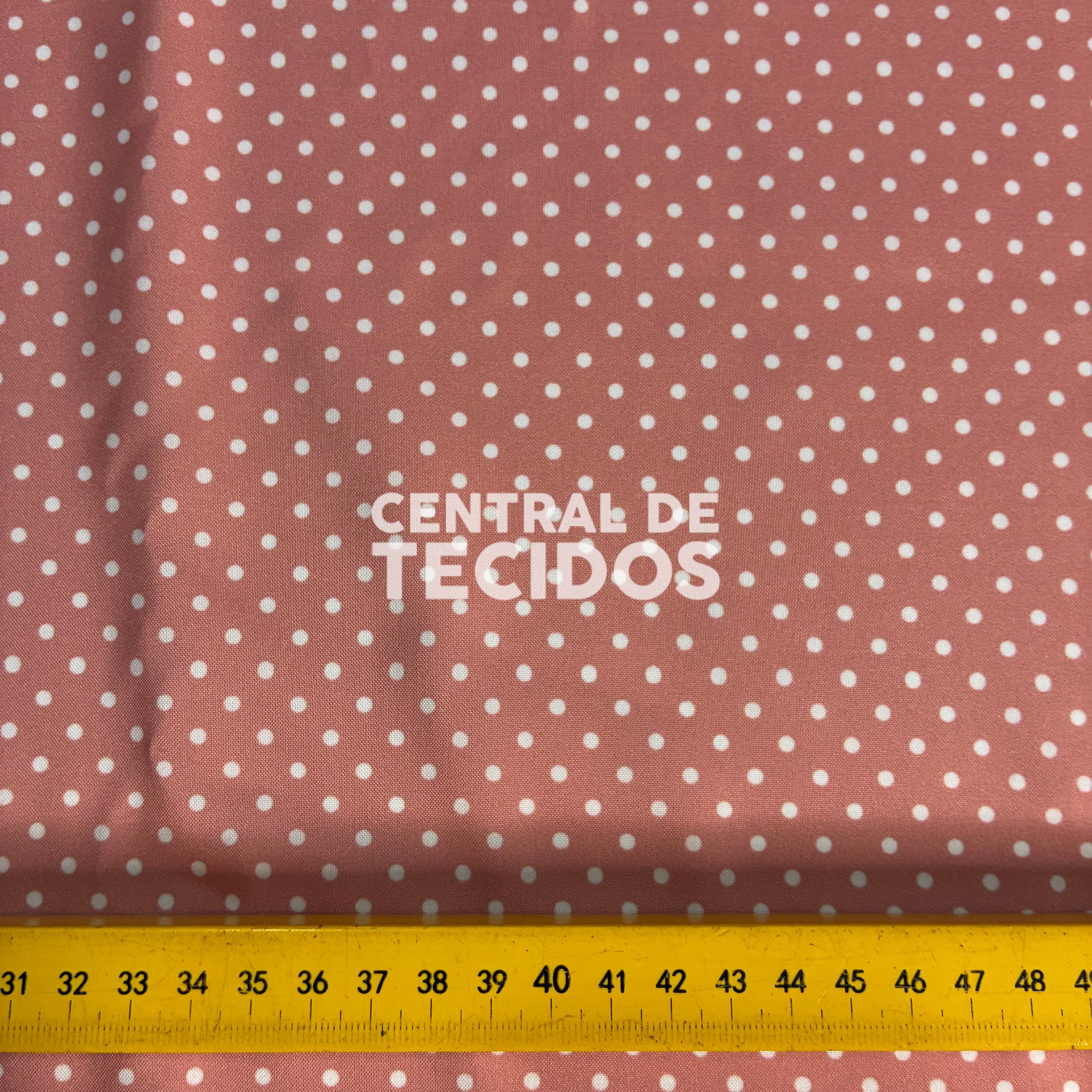 Oxfordine Digital Poá 3mm Fundo Salmão
