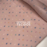 Soft Térmico Bolinhas Fundo Rosa P
