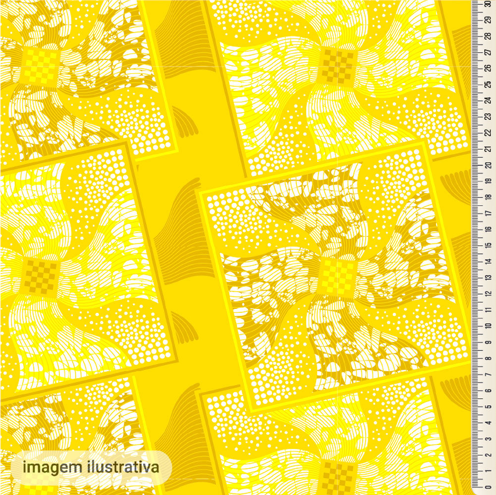 Oxford Digital Cataventos Amarelo Vibrante