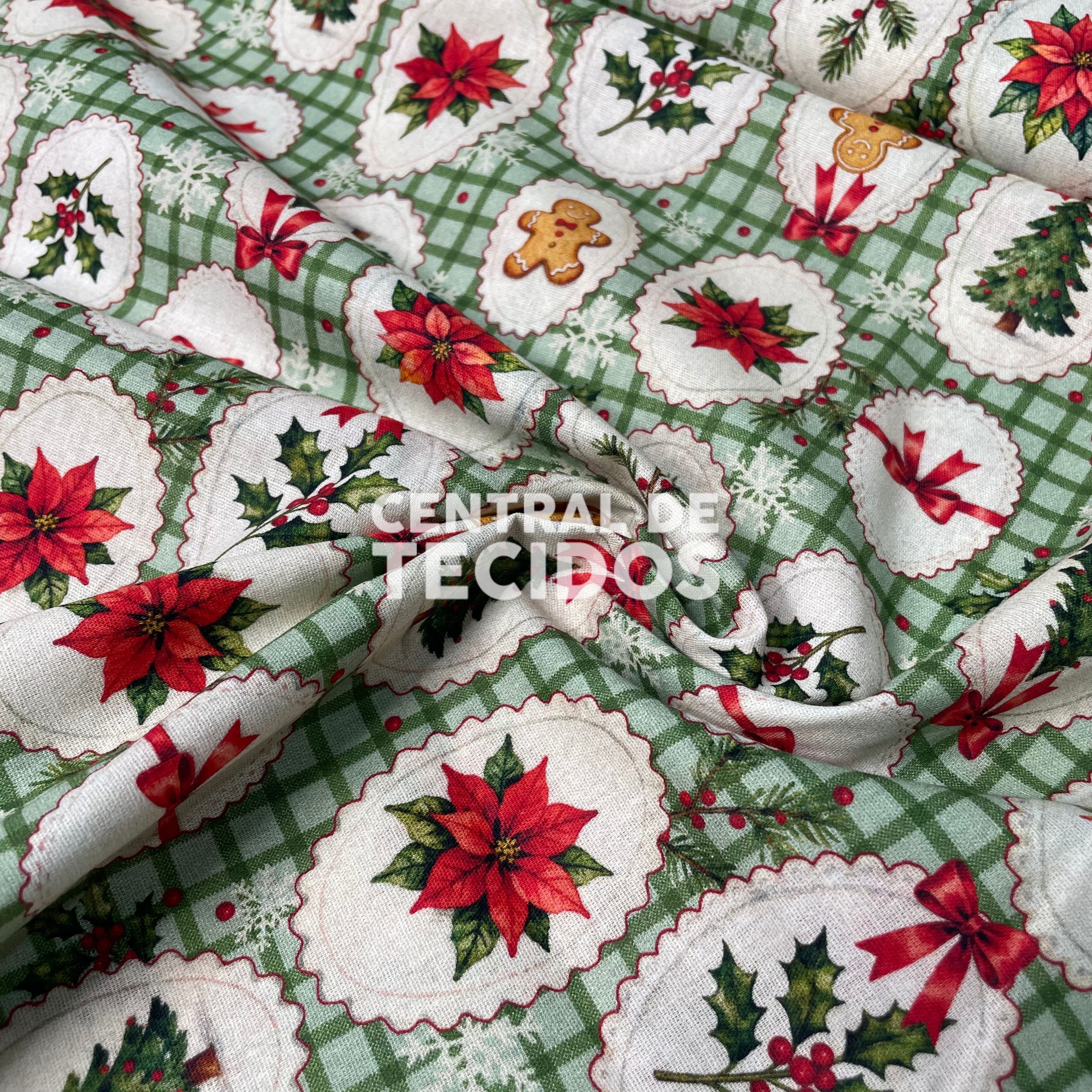 Tricoline Natalino Molduras de Natal