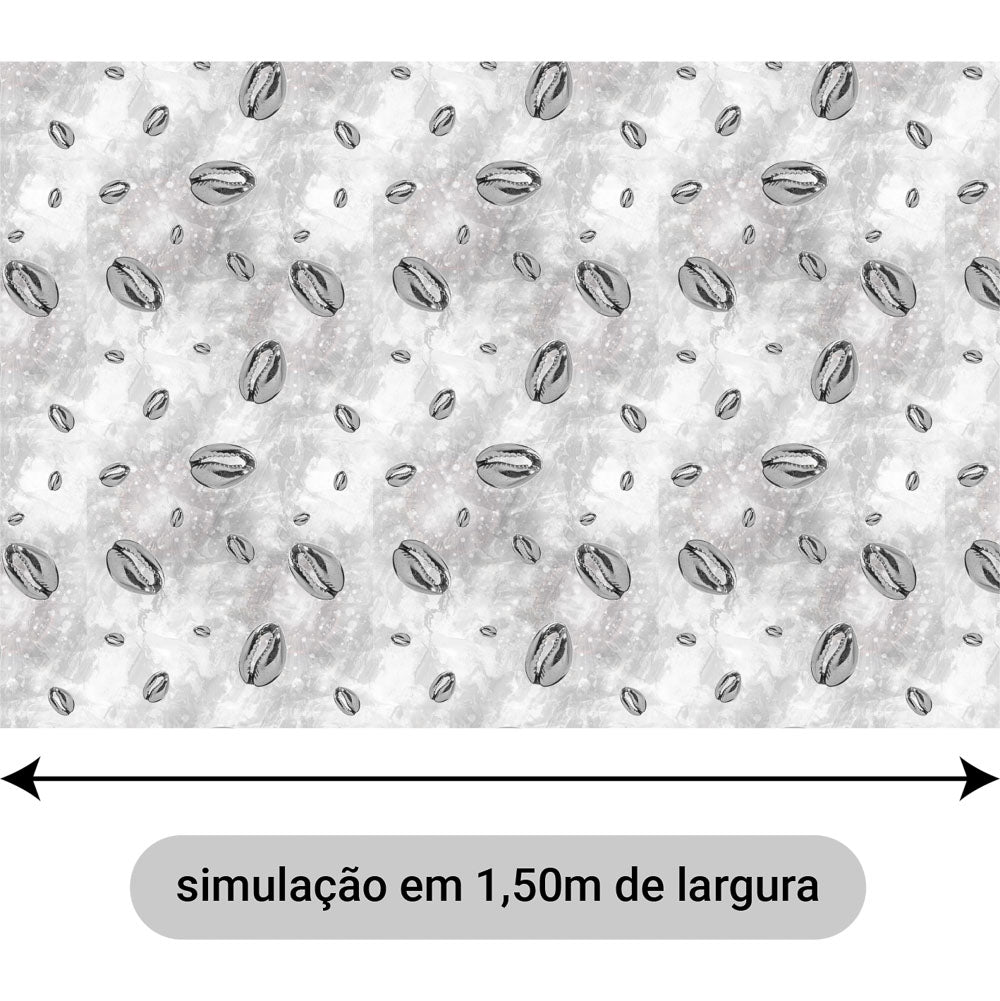 Oxford Estampado Búzios Prateados M