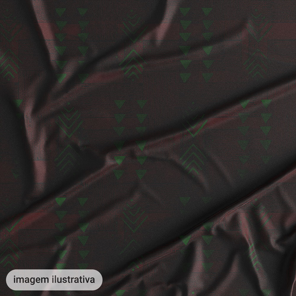 Oxford Digital Tribal Indígena Vermelho e Verde