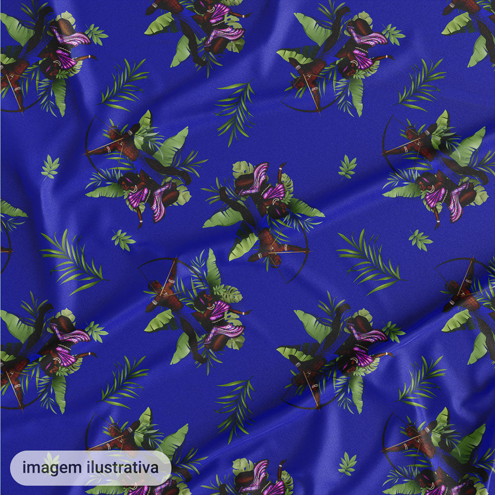 Oxford Digital Oxossi e Obá Fundo Azul