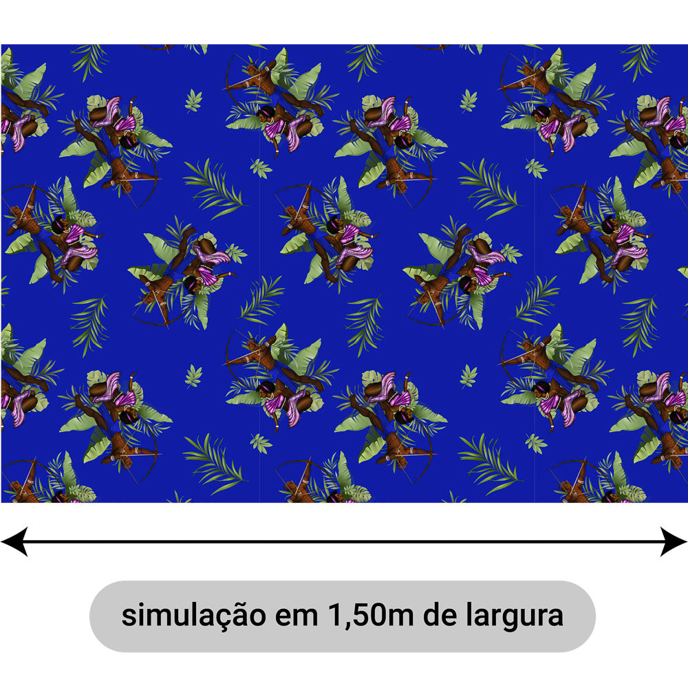 Oxford Digital Oxossi e Obá Fundo Azul
