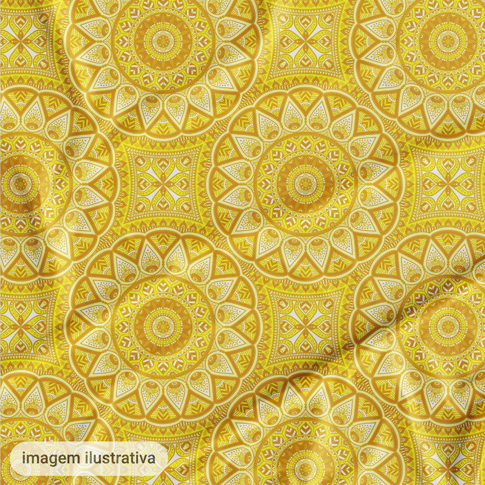 Oxford Digital Circulo Mandala Amarelo