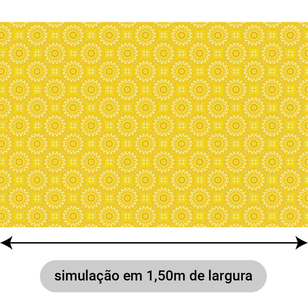 Oxford Digital Circulo Mandala Amarelo