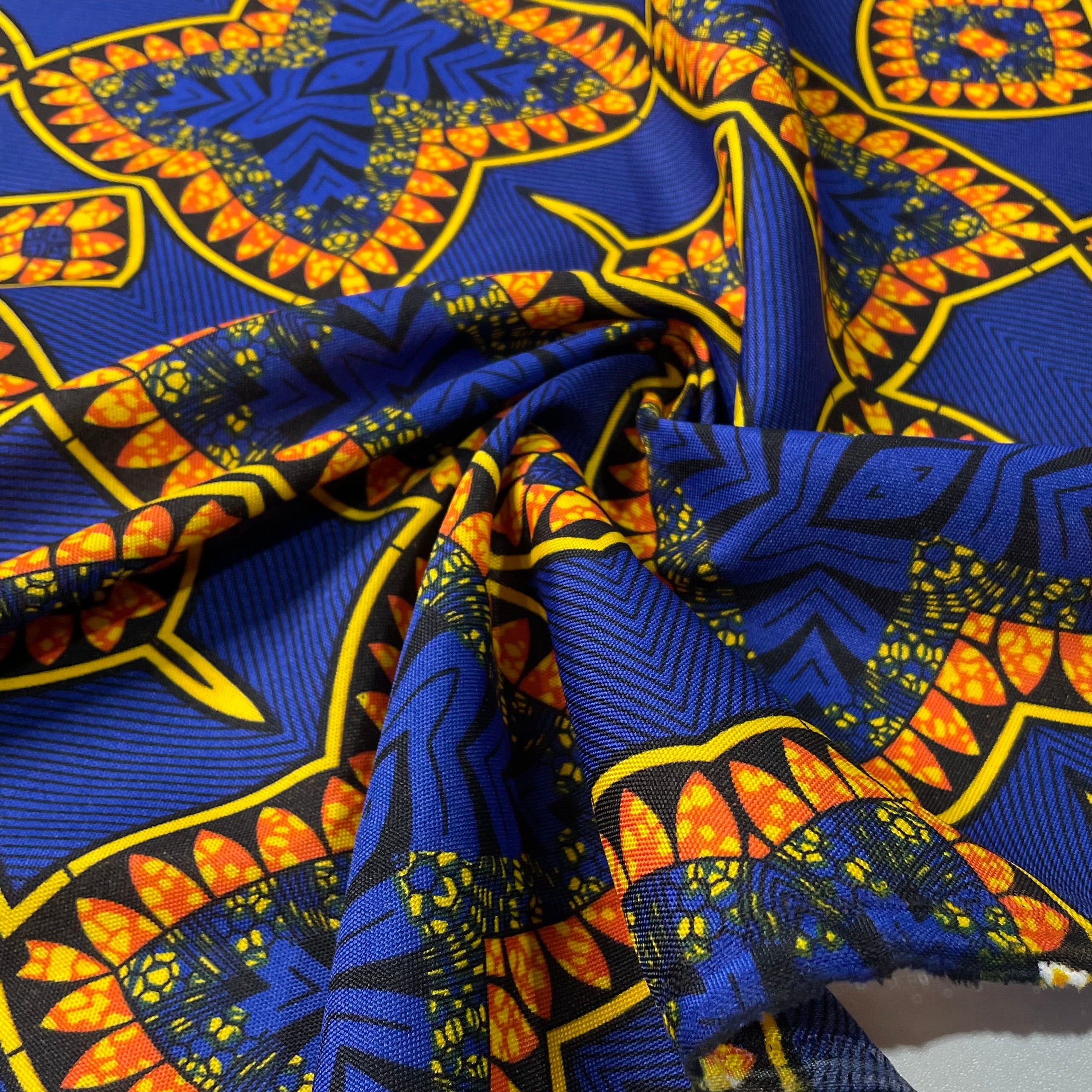 Oxford Étnico Esmeralda Amarelo e Azul