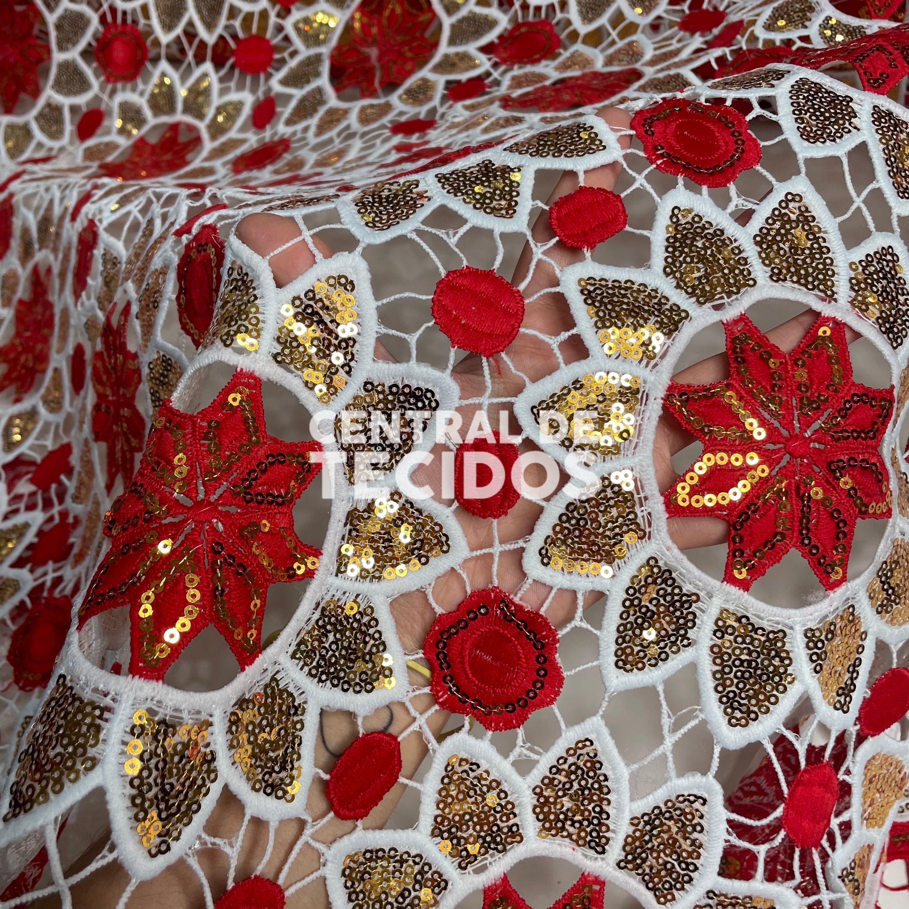 Guipir Kigali Vermelho e Dourado