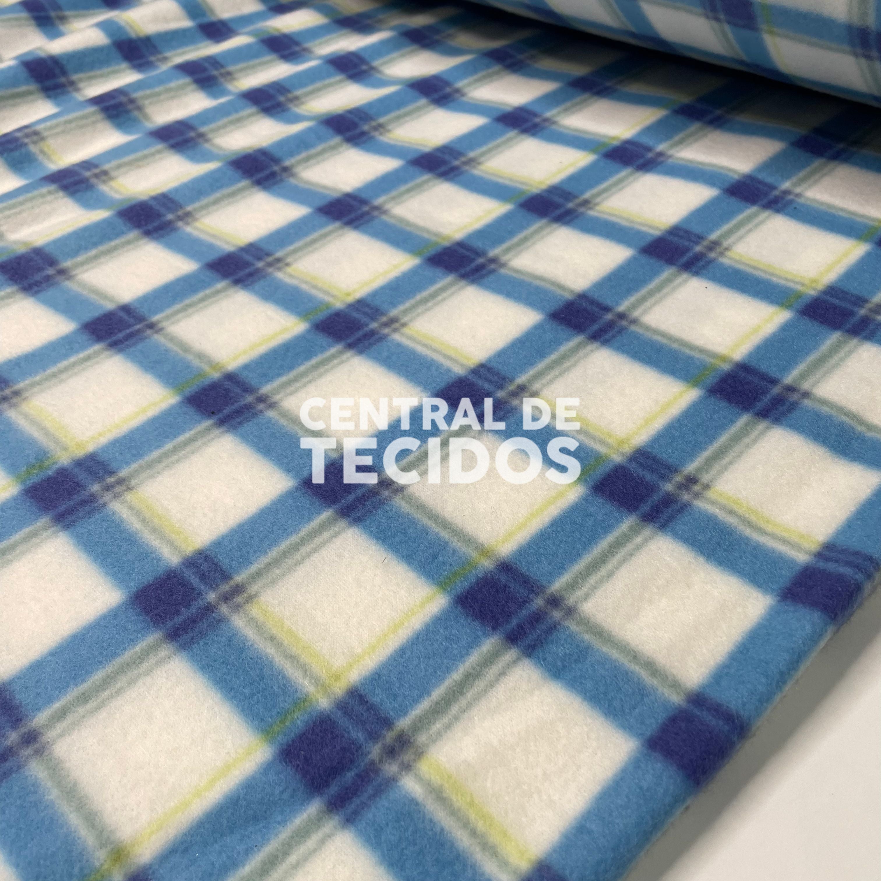 Soft Térmico Xadrez Azul e Verdinho