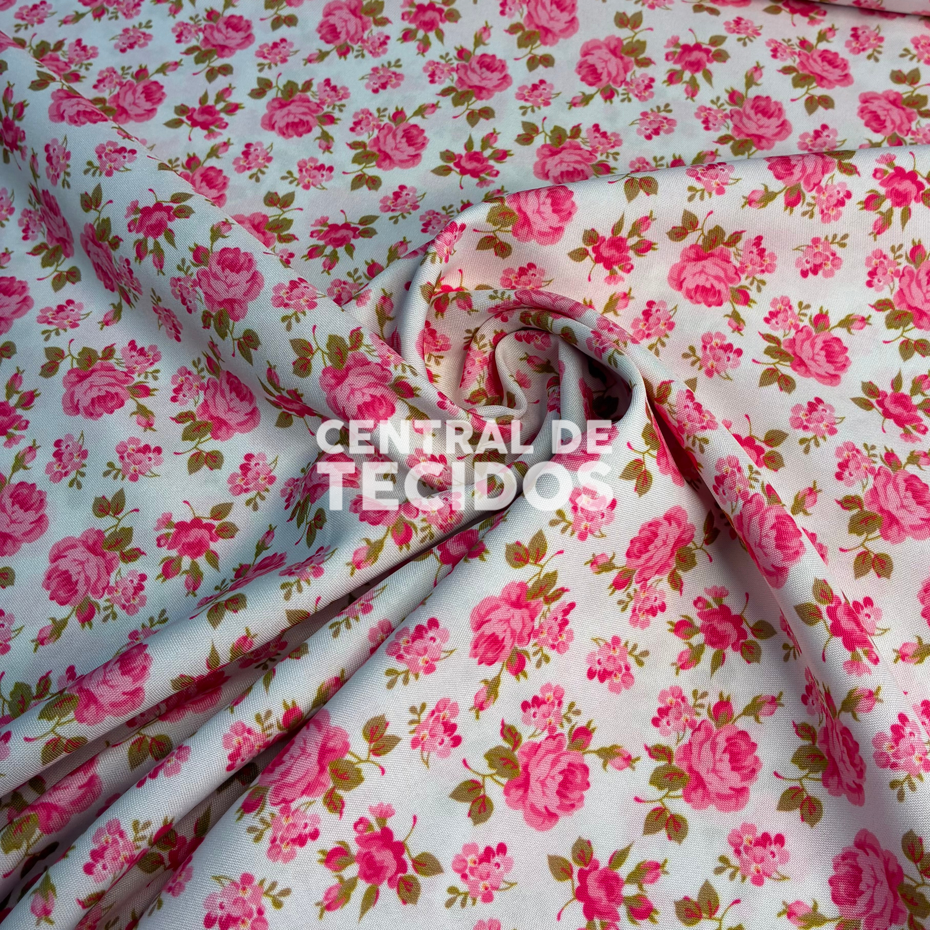 Oxfordine Digital Floral Rosa