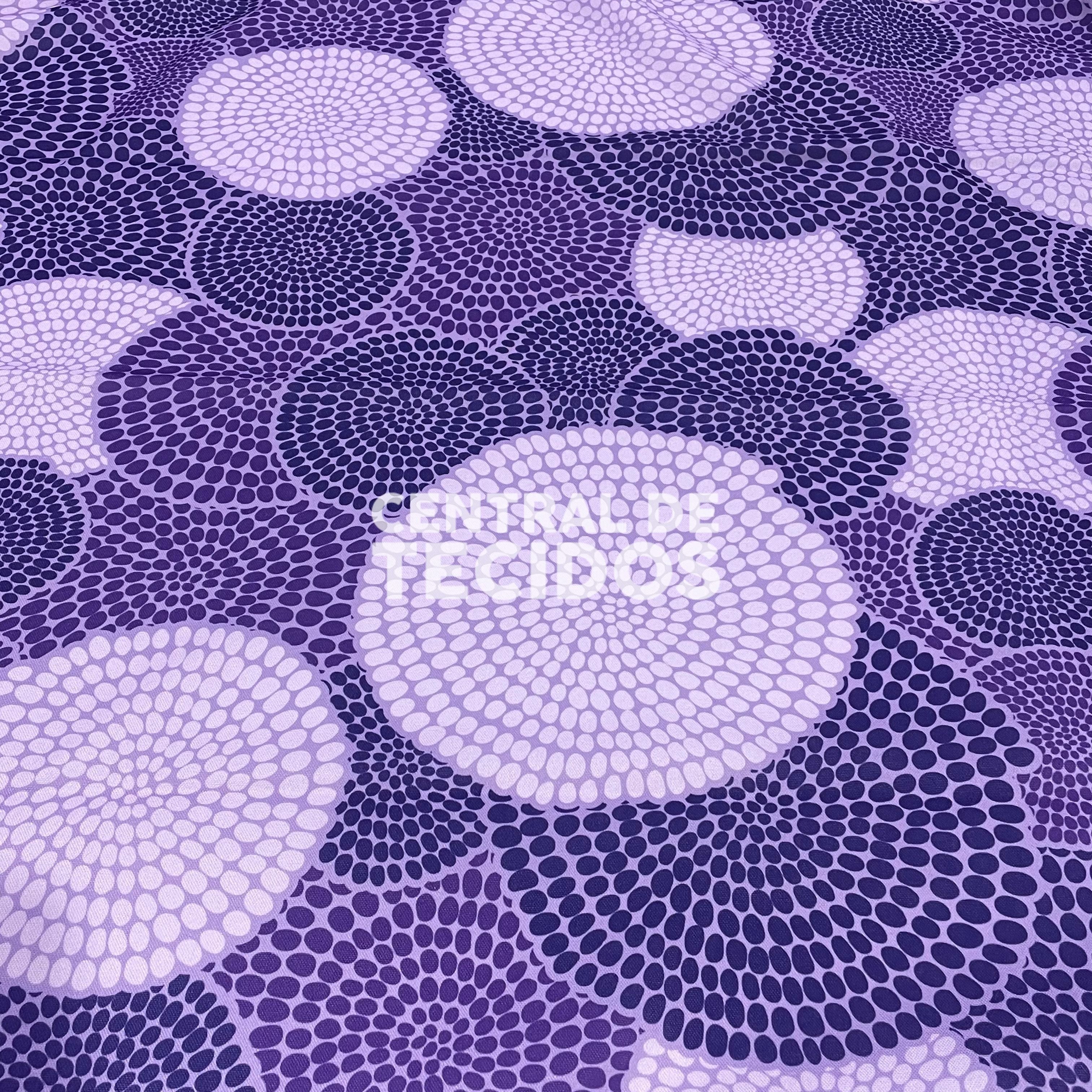 Oxford Digital Étnico Círculos Roxo