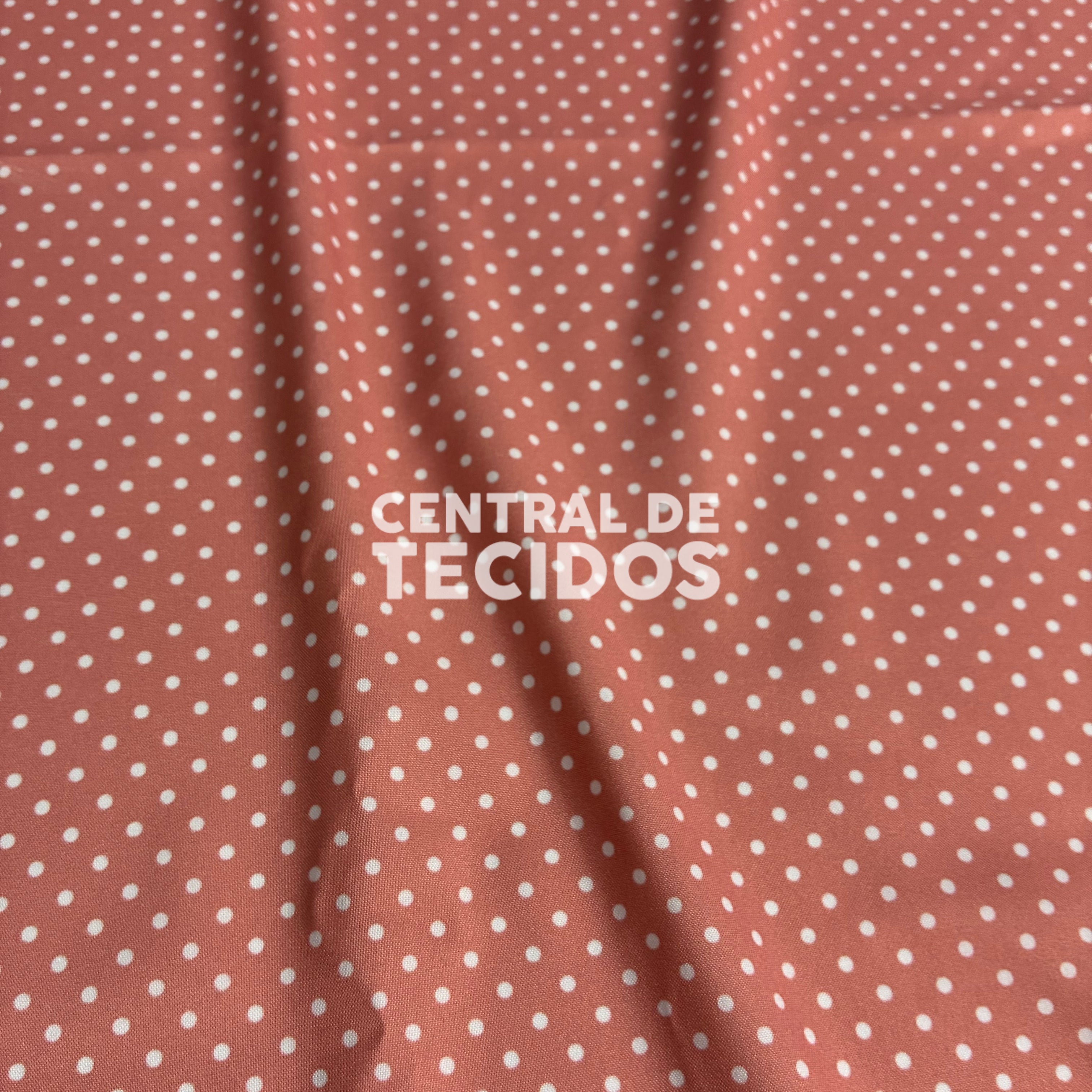 Oxfordine Digital Poá 3mm Fundo Salmão