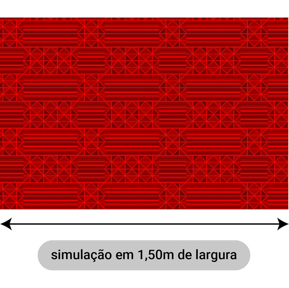 Oxford Digital Simetria Urbana Vermelho