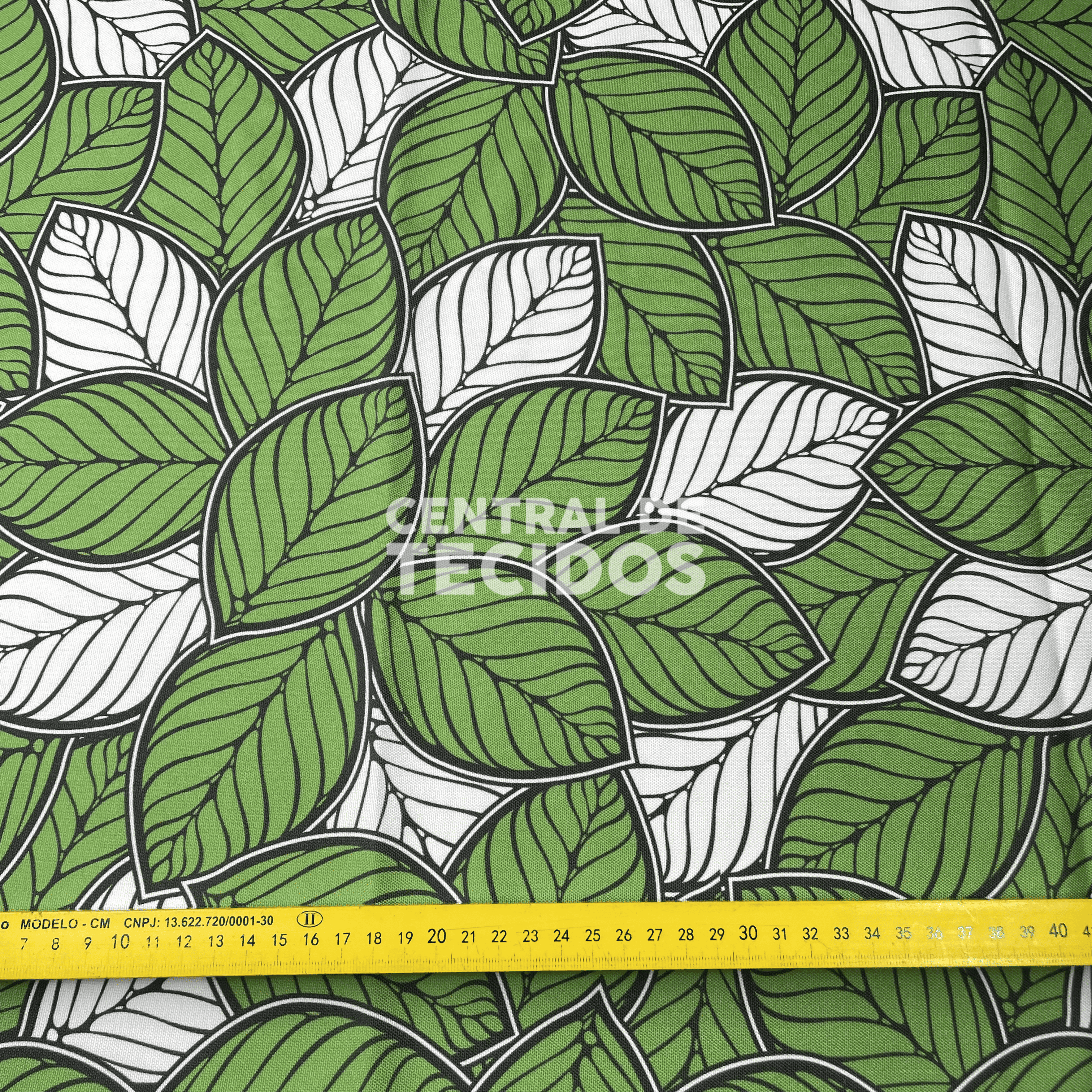 Oxford Orixás Folhas Verde e Branco