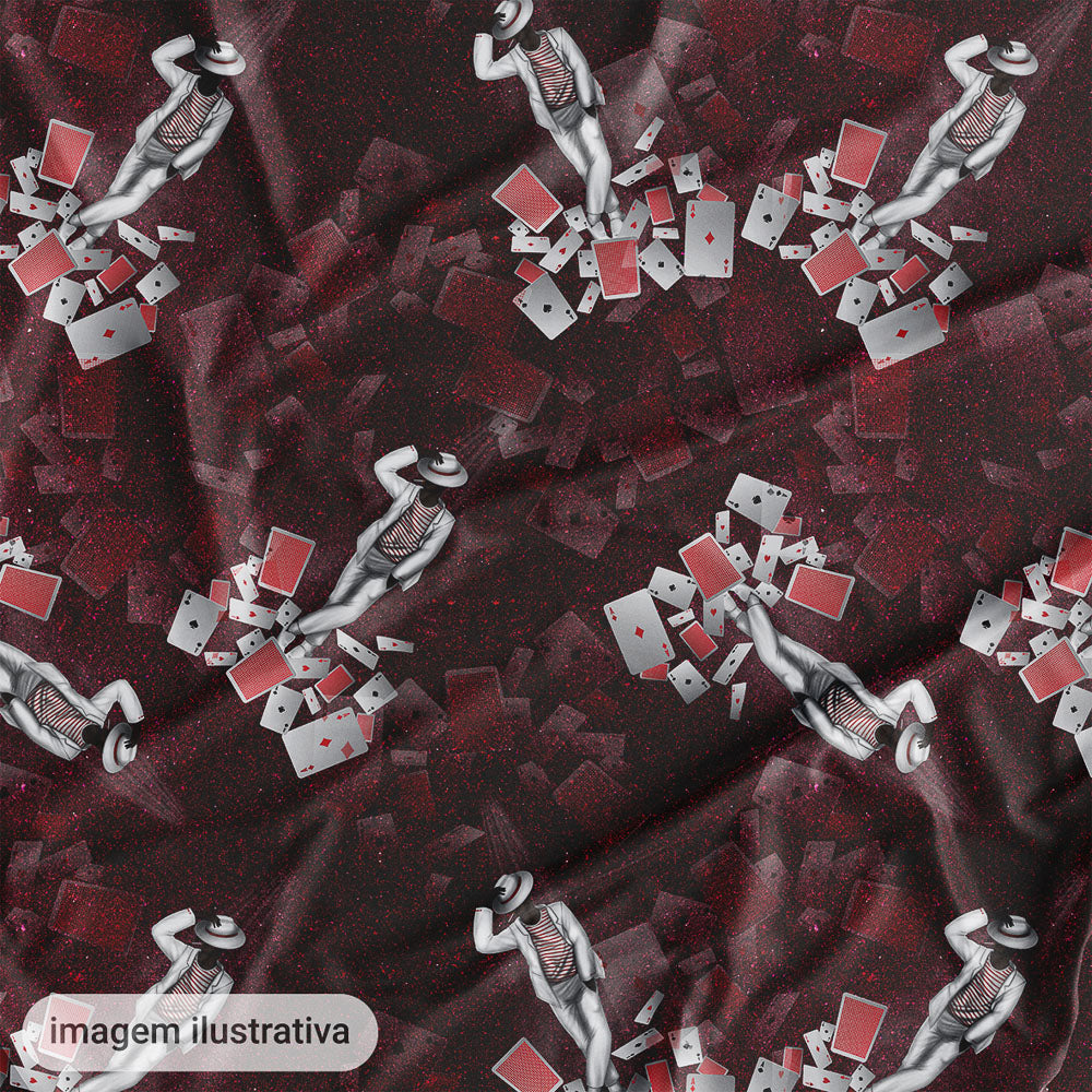 Oxford Digital Manto de Zé Pelintra Fundo Bordô