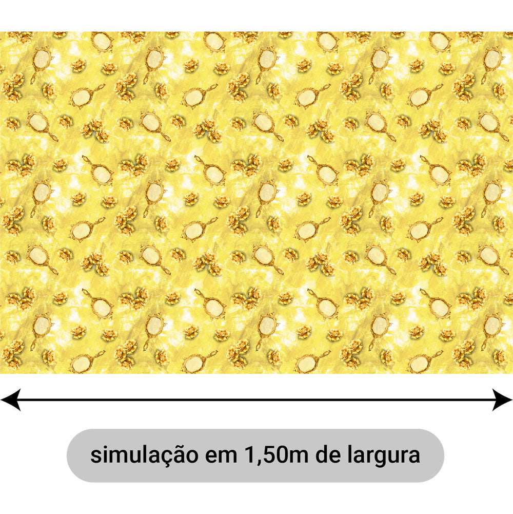 Oxford Digital Rosas e Espelhos Dourados M