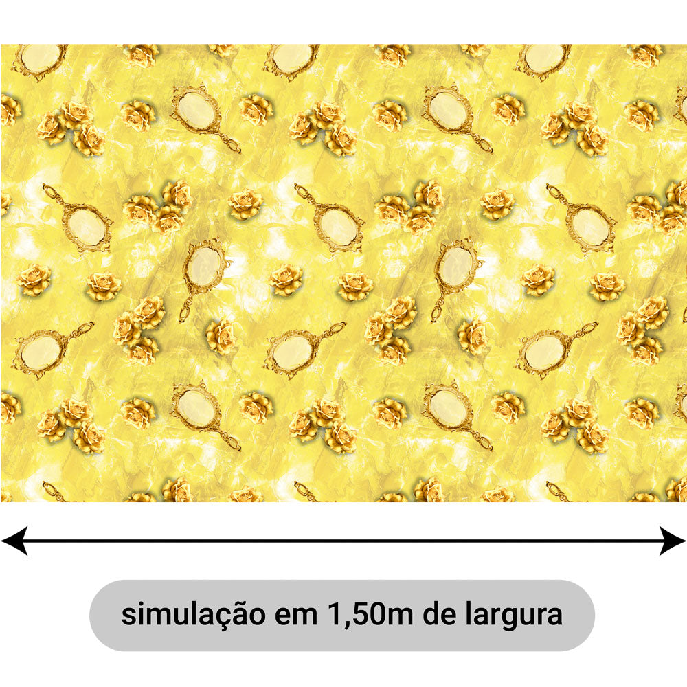 Oxford Digital Rosas e Espelhos Dourados G