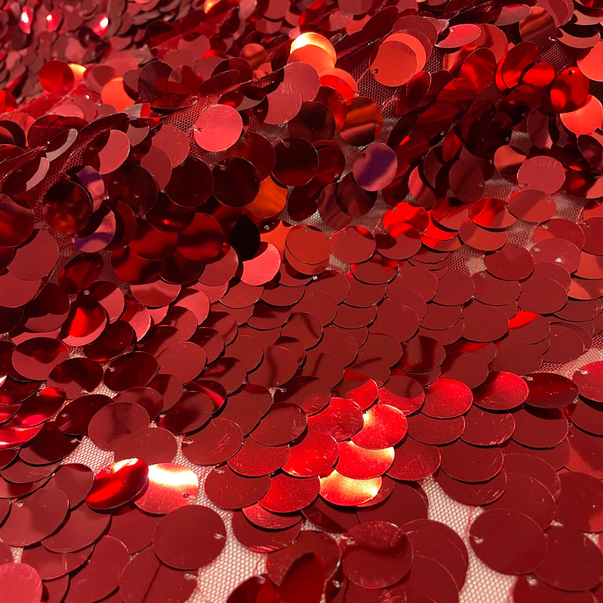 Paetê Majestic Holográfico Vermelho