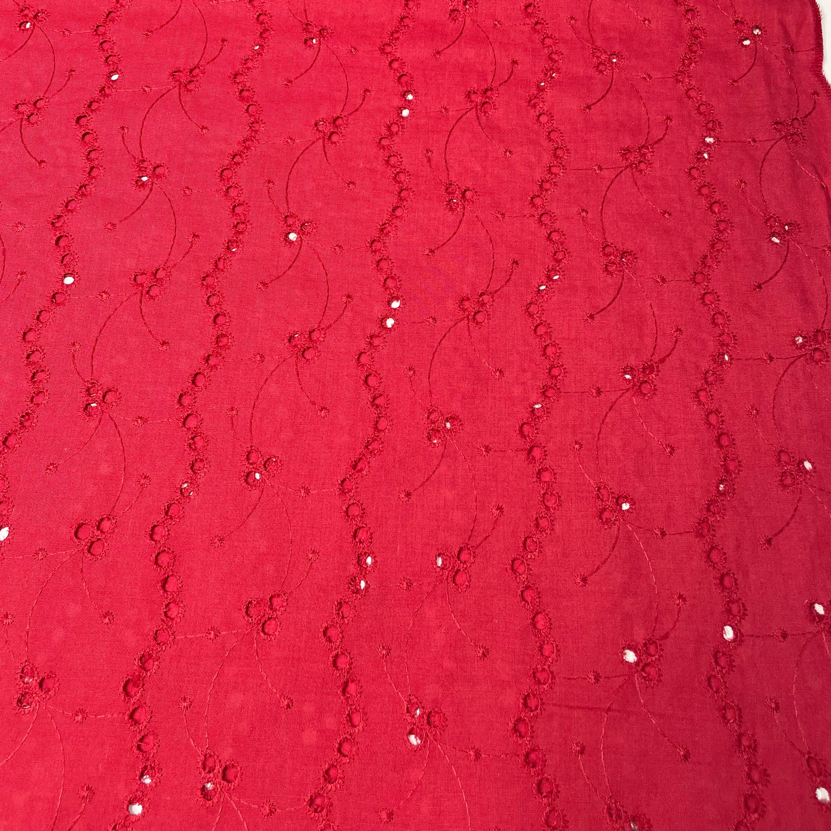 Laise Bordado Vermelho Bordô
