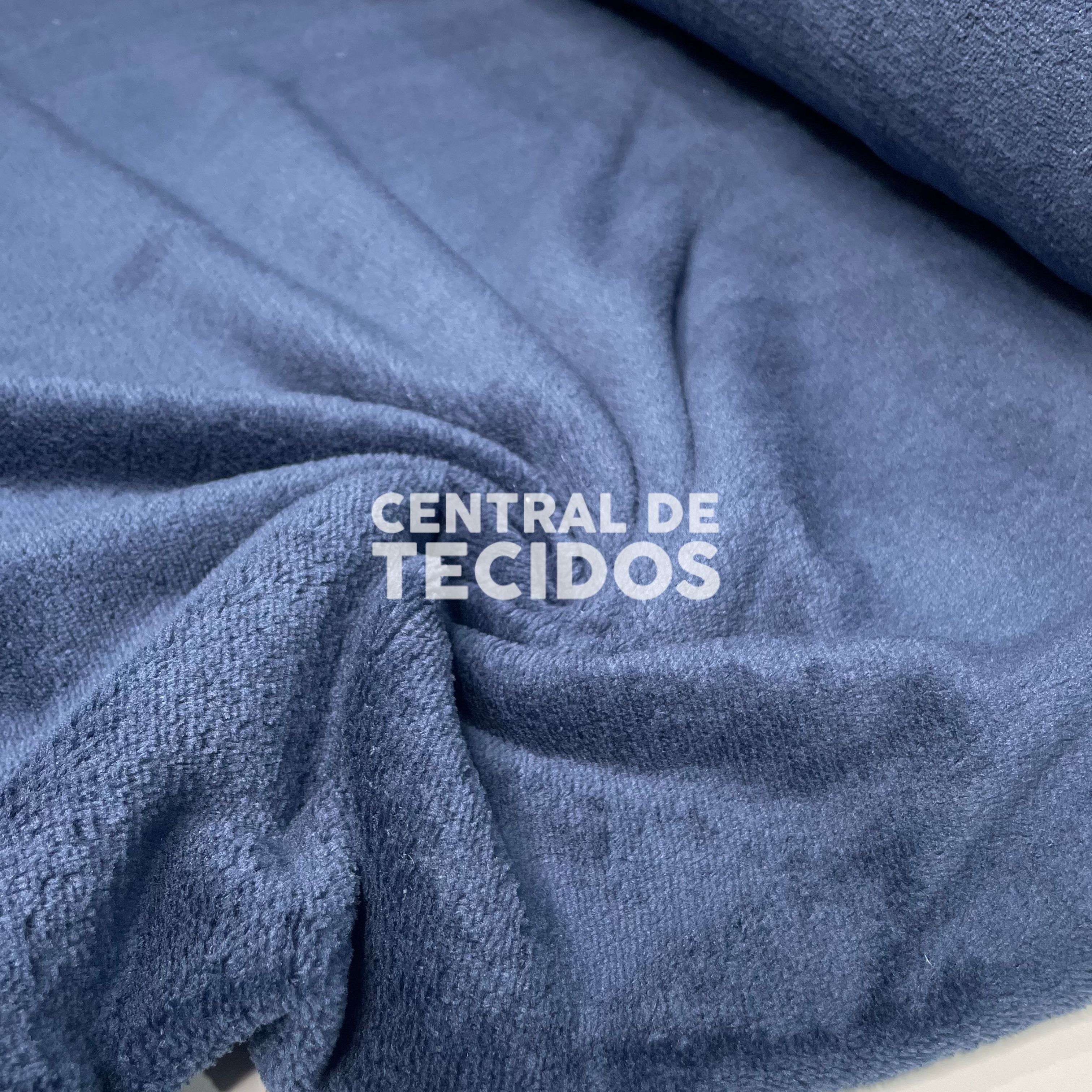 Fleece Liso Azul Marinho