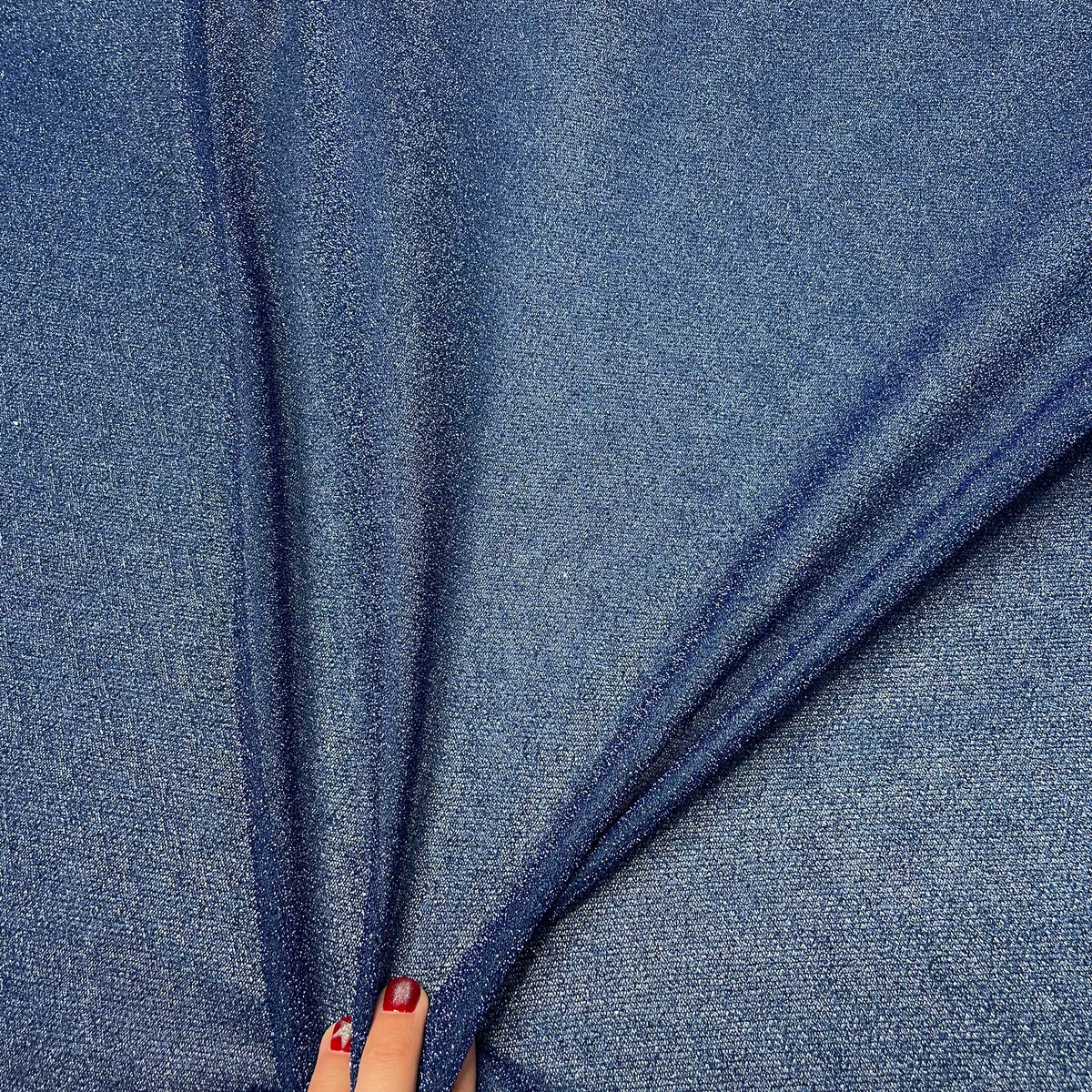 Lurex Carnaval Azul Petróleo