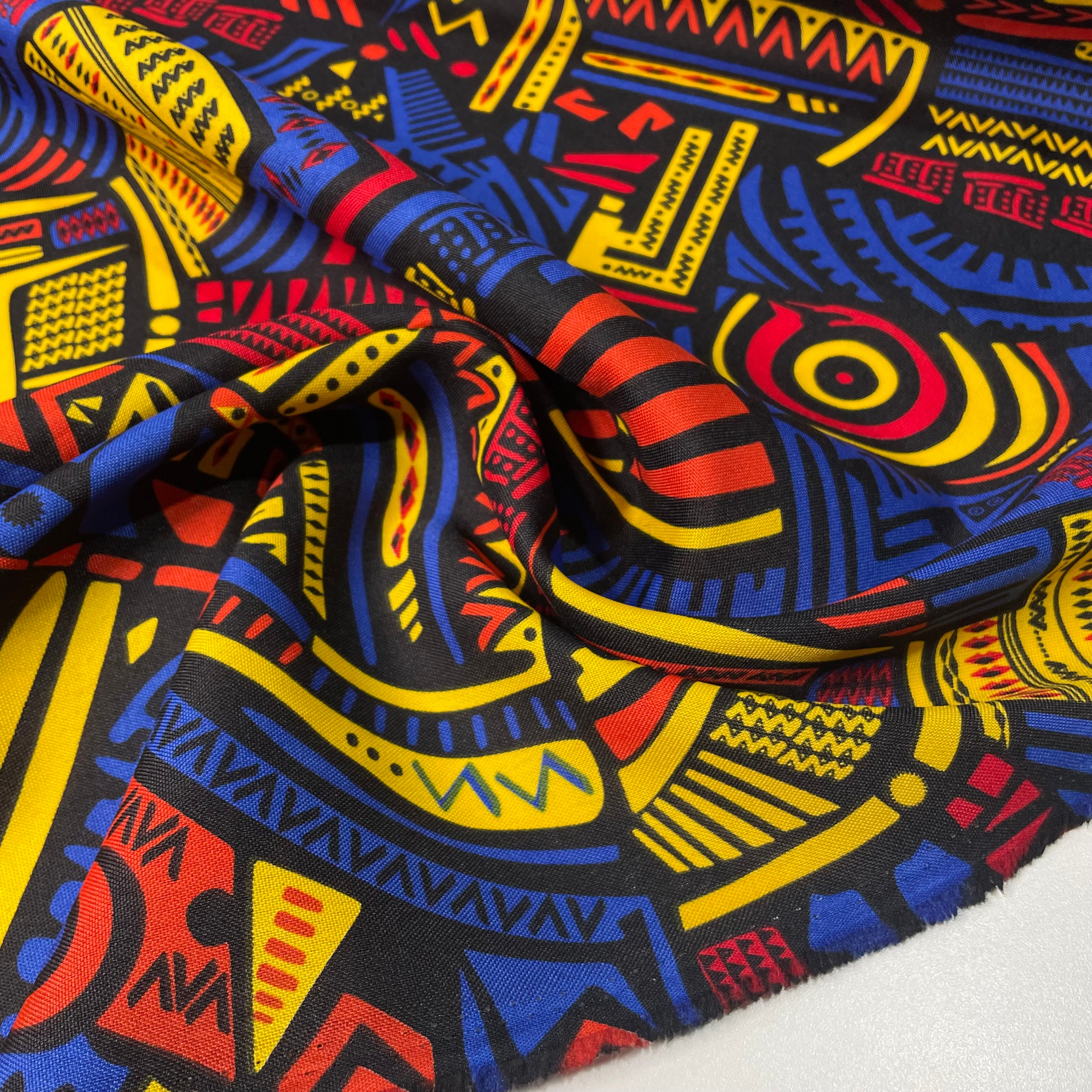 Oxford Étnico Energia Tribal Amarelo e Azul Royal