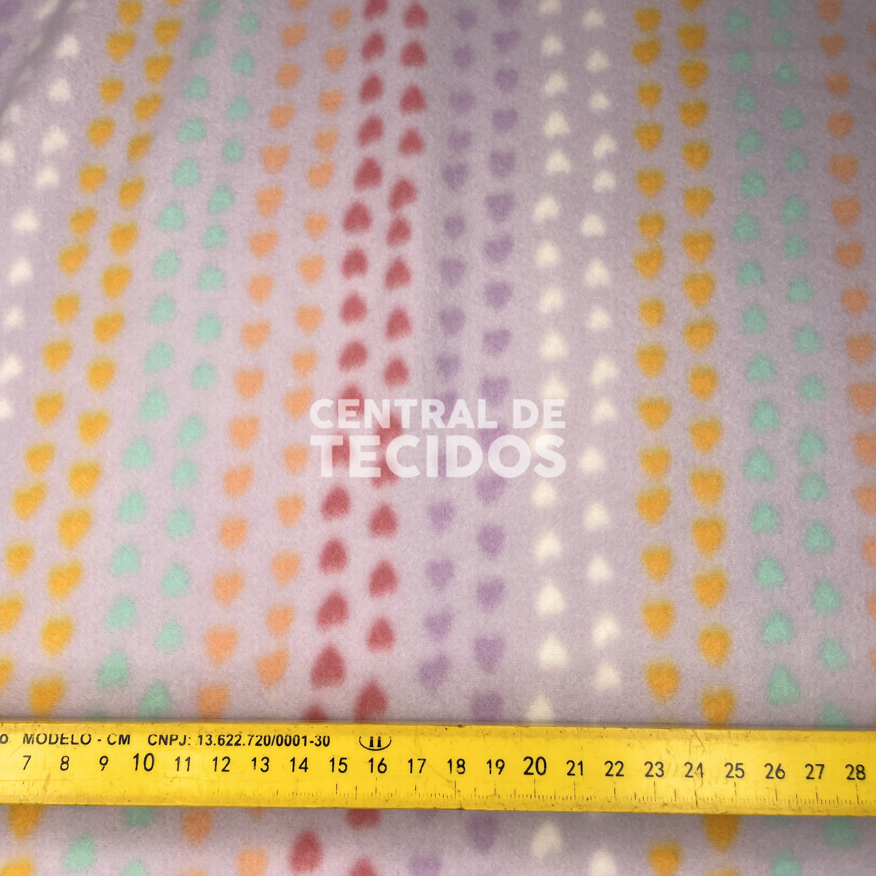 Soft Térmico Arco-Íris de Corações Fundo Lilás