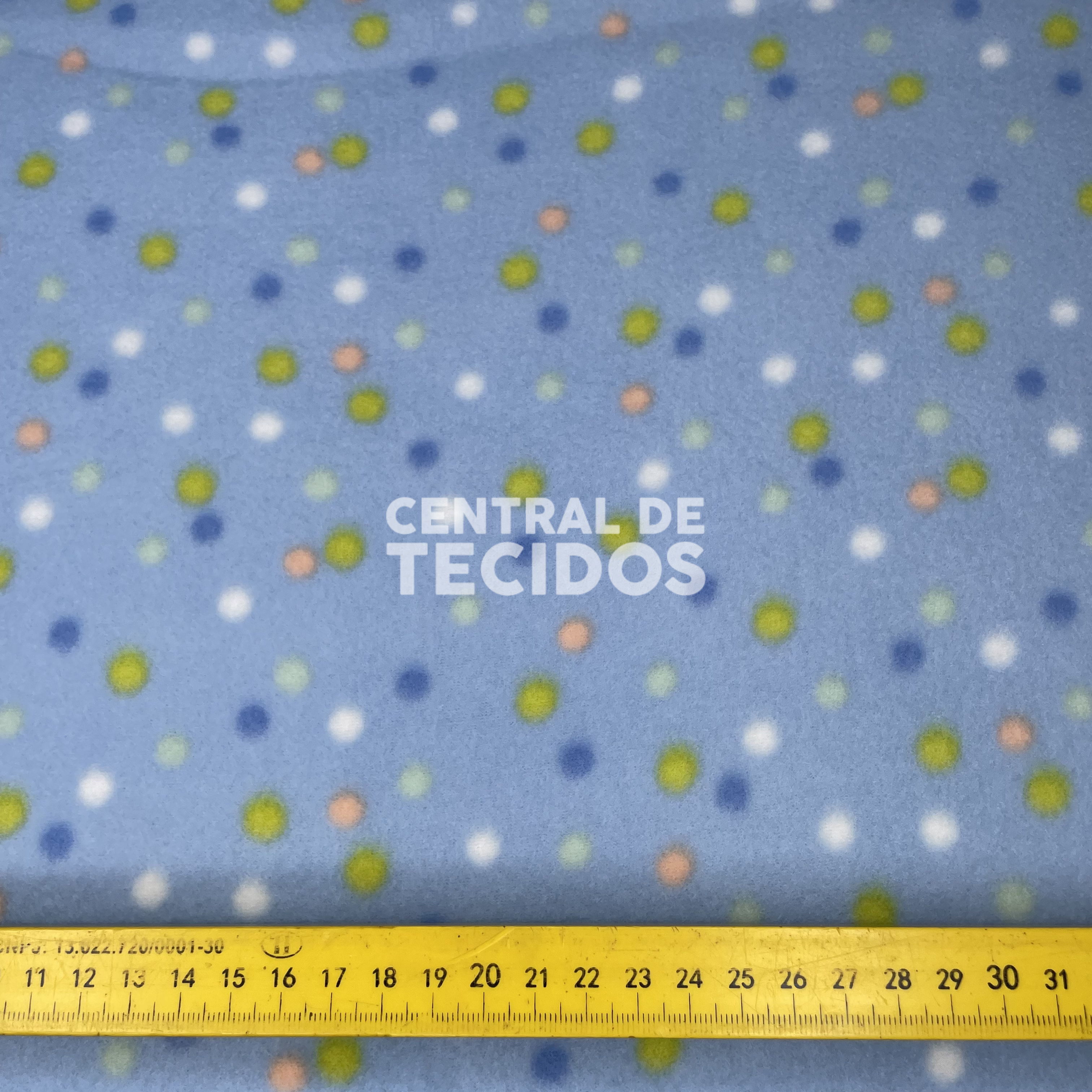 Soft Térmico Bolinhas Fundo Azul Bebê G