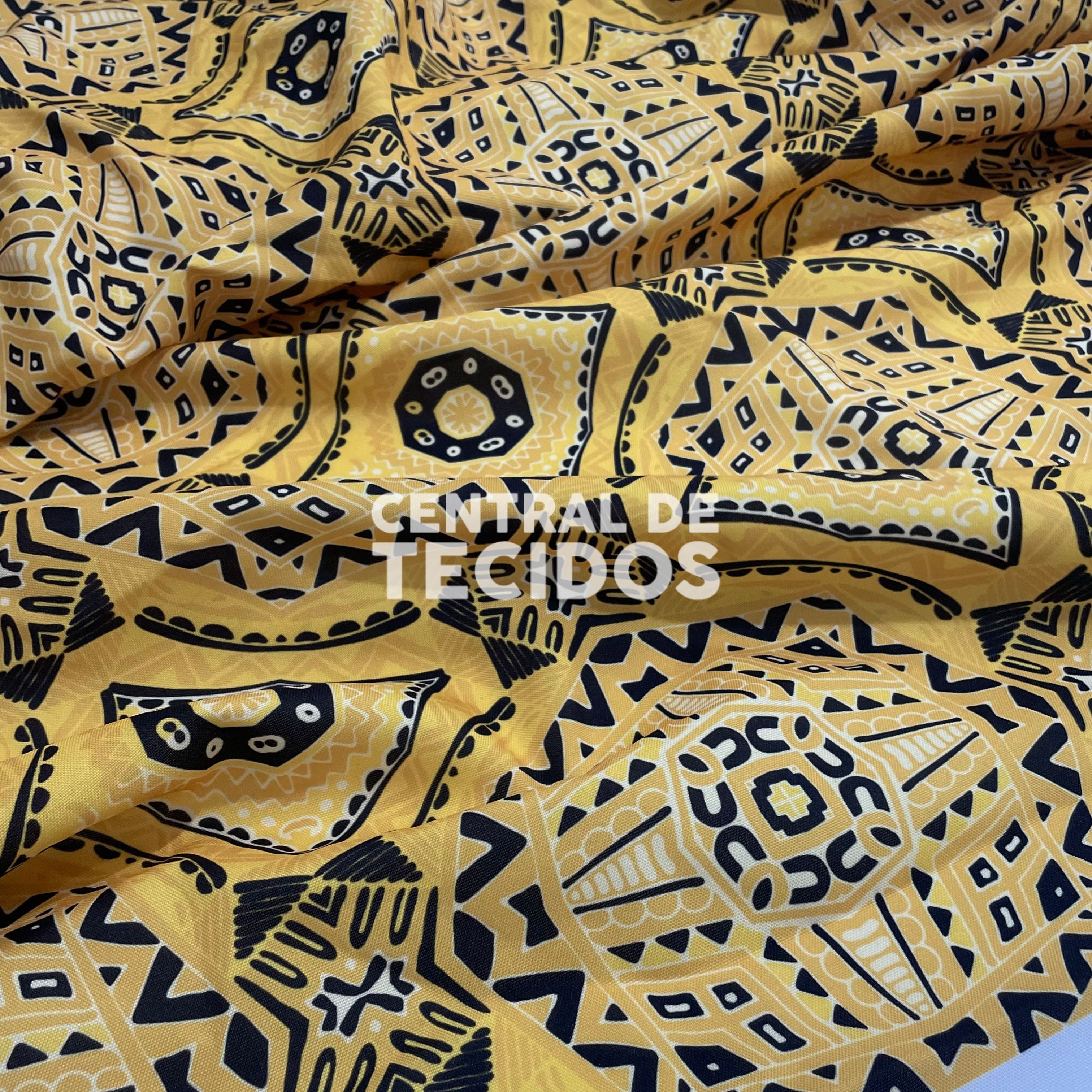 Oxford Digital Mandalas Amarelo e Preto