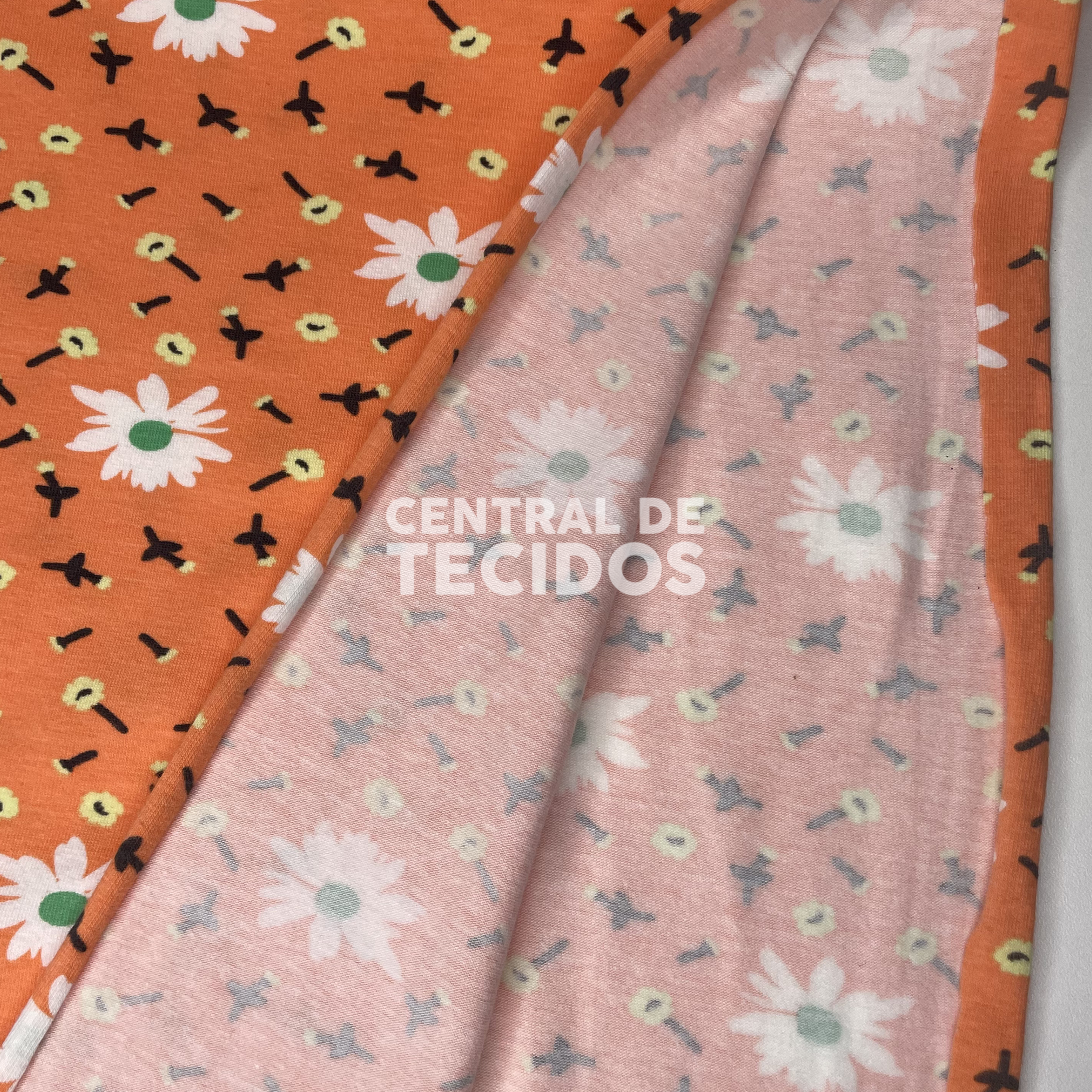 Malha Cotton Margaridas