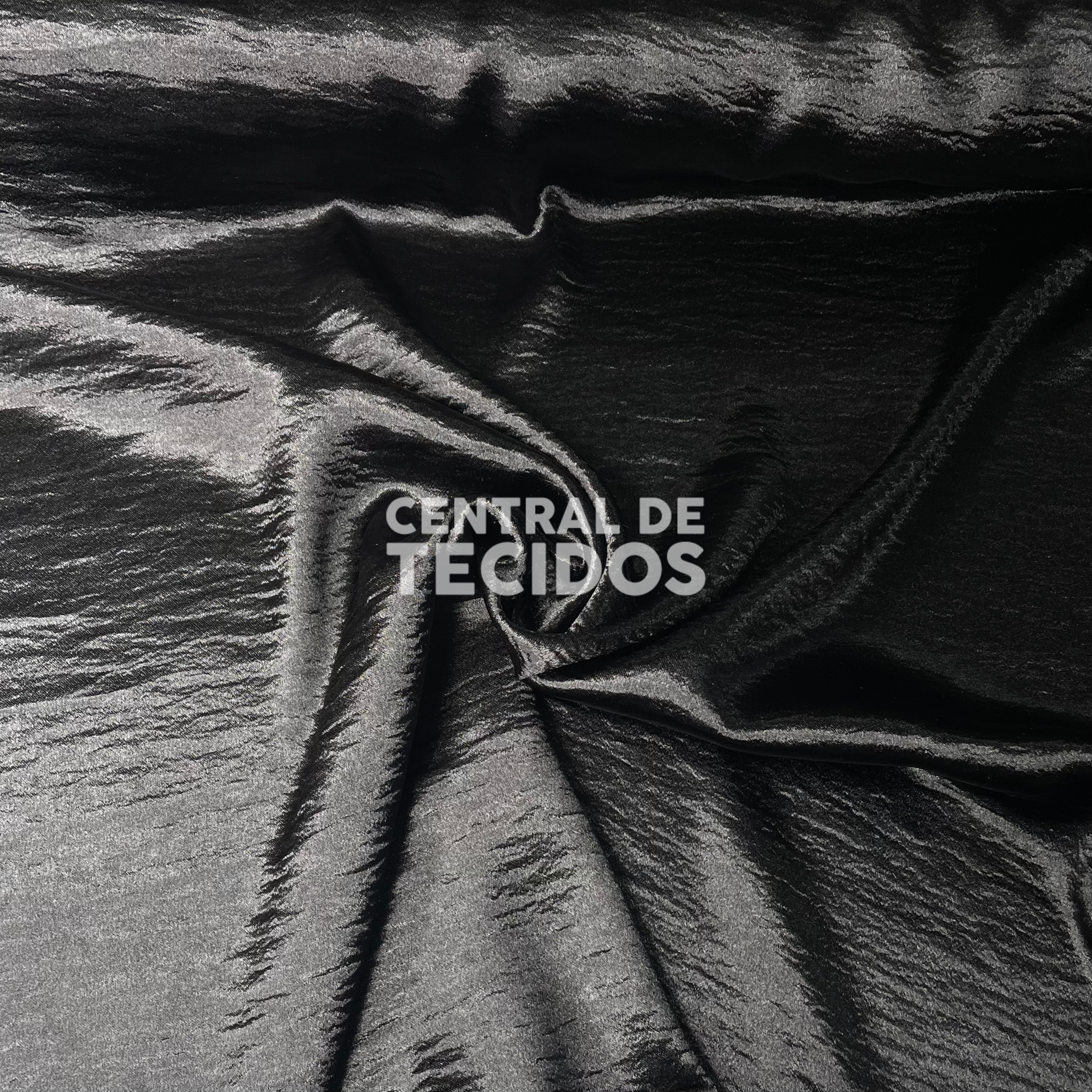 Crepe Satin Glamour Preto