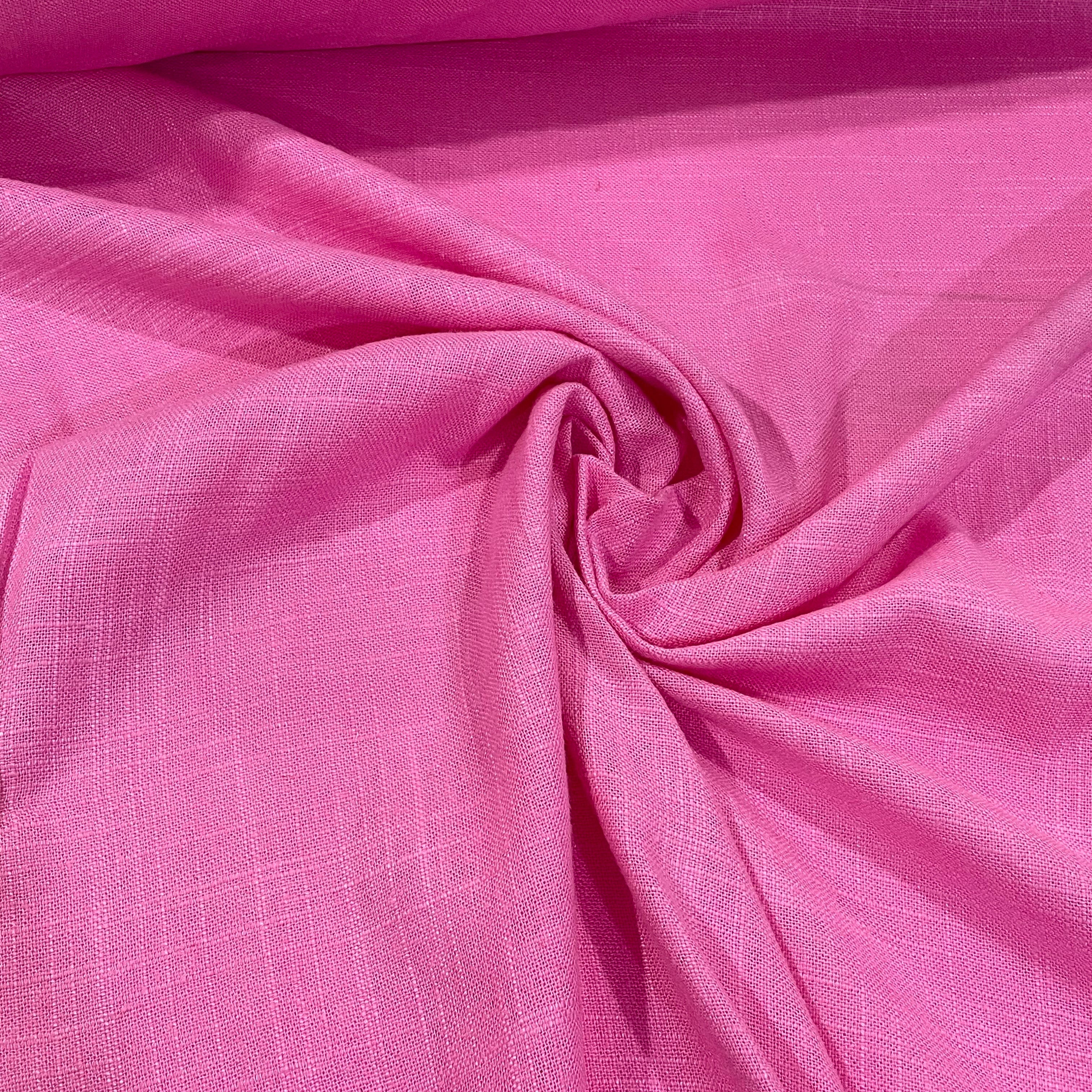 Linho de Poliéster Rosa Barbie
