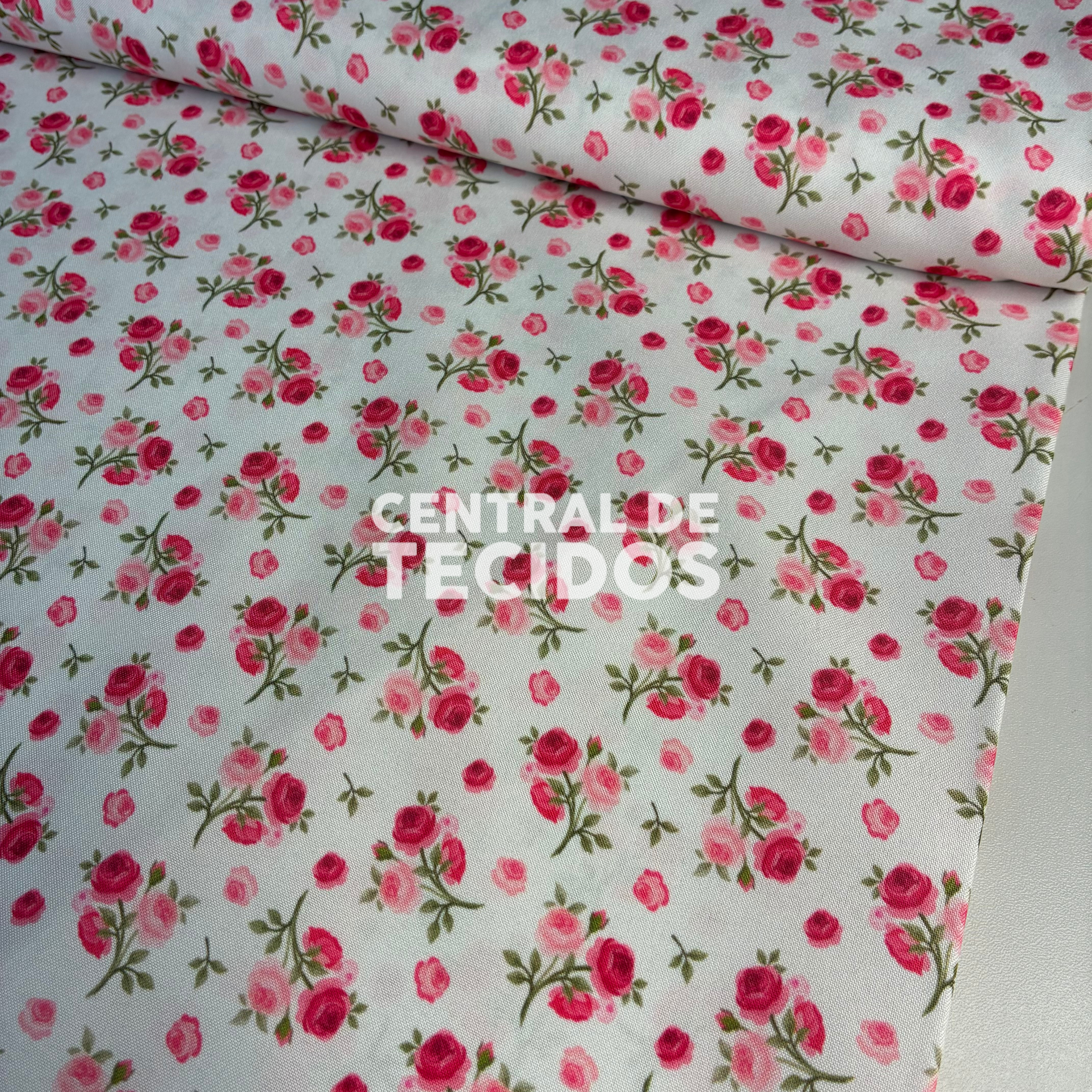 Oxfordine Digital Buquê Rosas Vermelho e Rosa