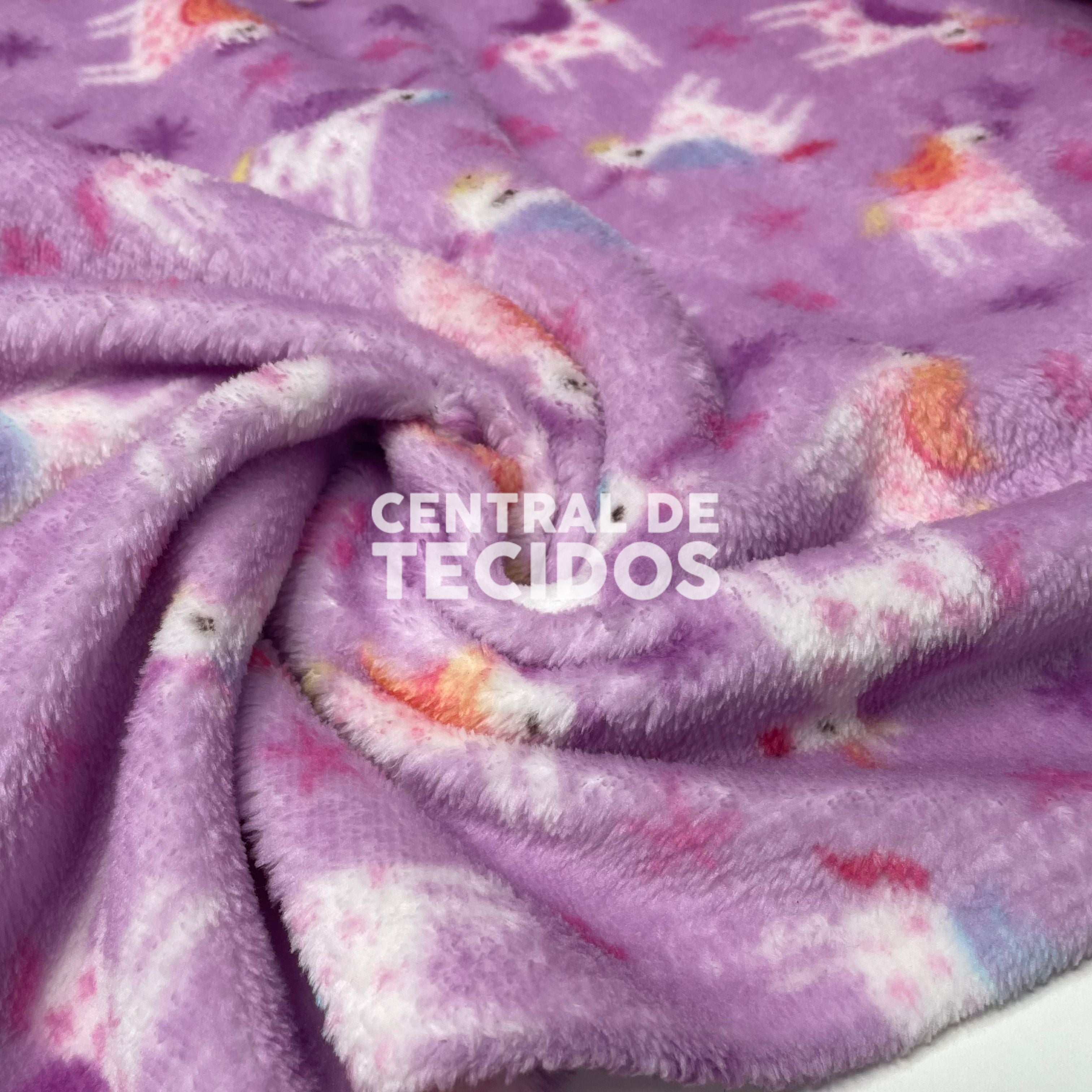 Fleece Térmica Lilás Unicórnios