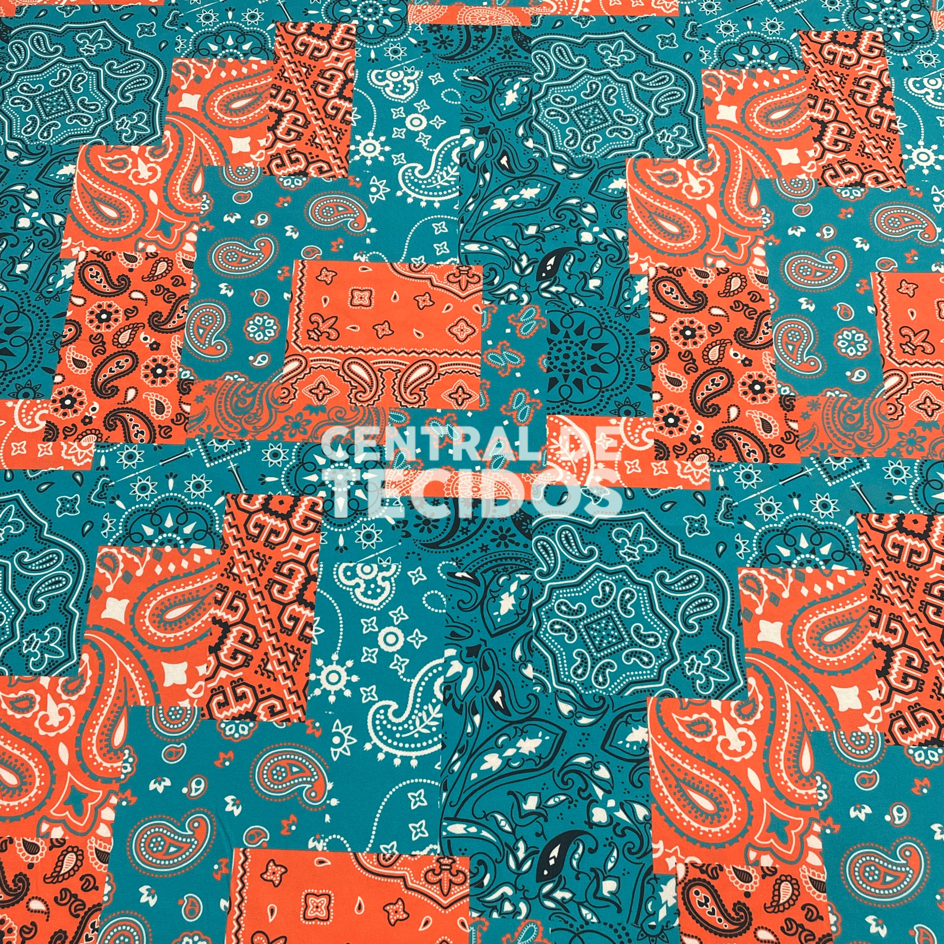Microtel Digital Paisley Coral