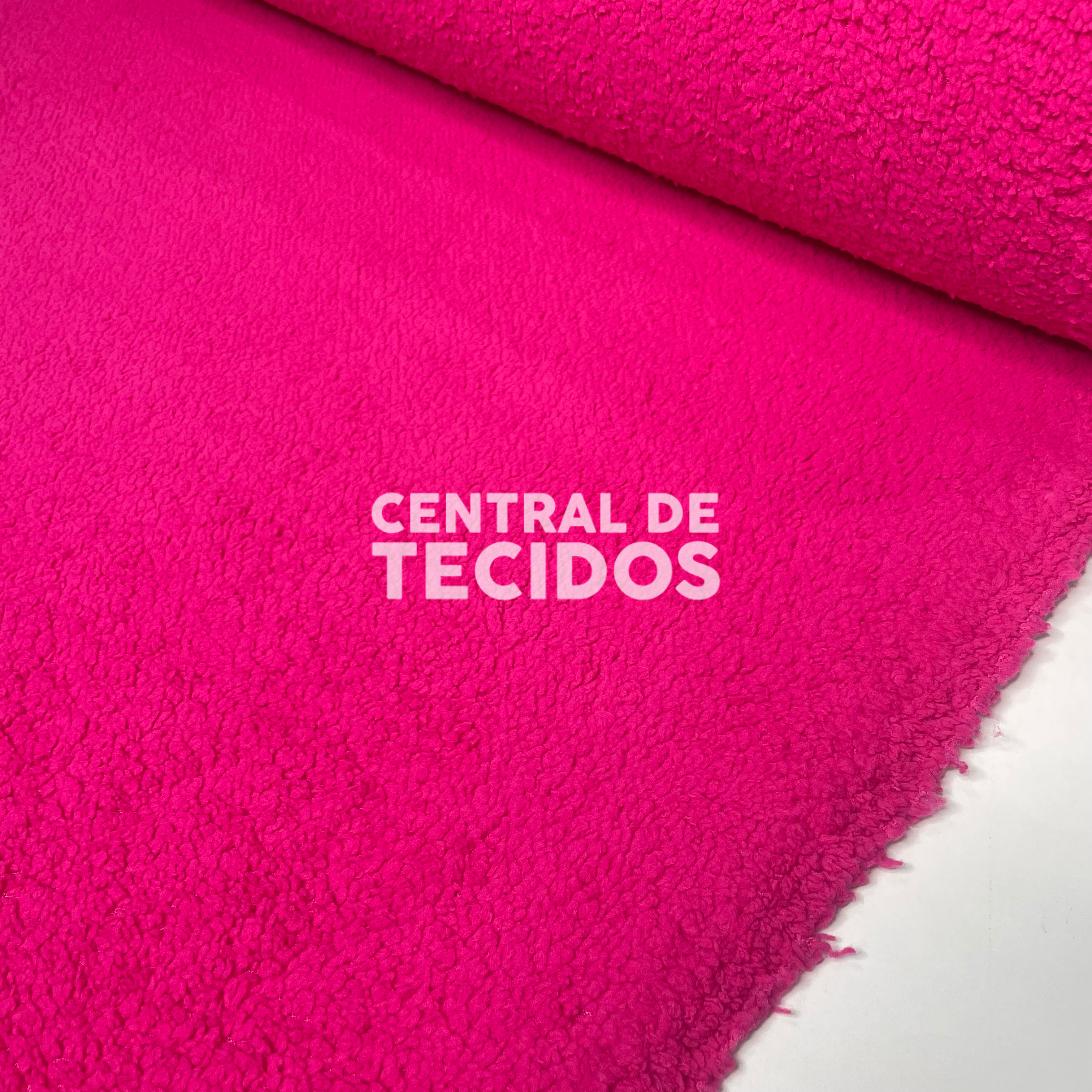 Pele Sherpa Baixa Rosa Choque